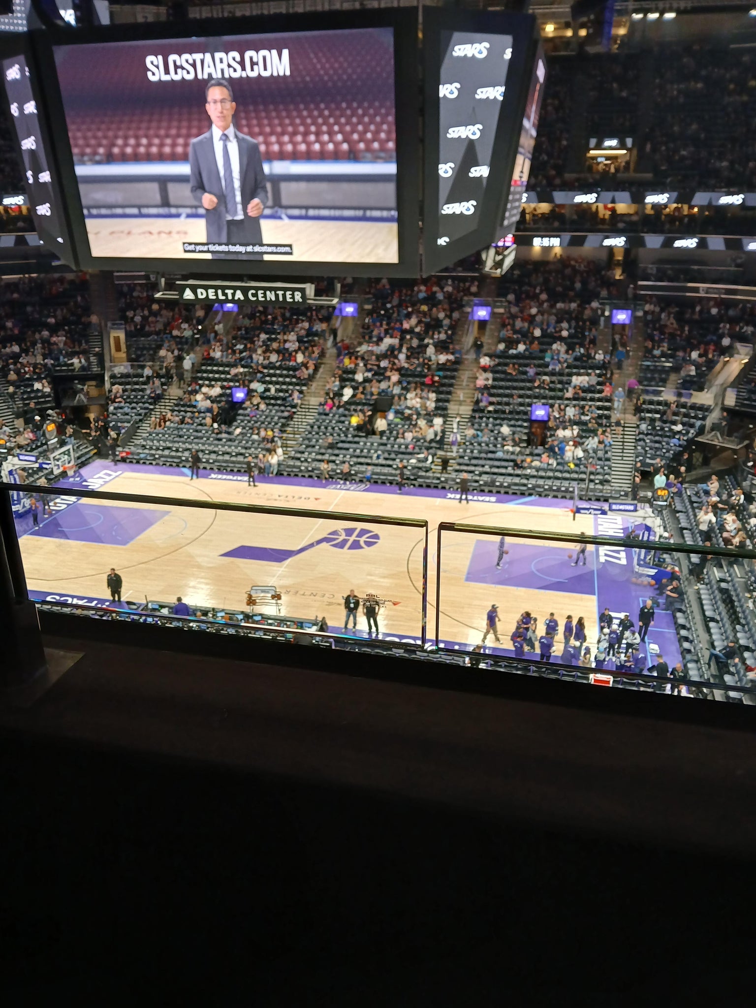 Real Fan View taken from Section 111 at Delta Center by Elinor W