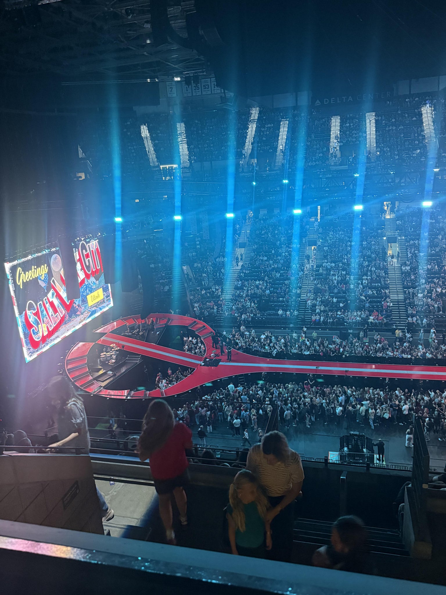 Real Fan View taken from Section 112 at Delta Center by Corinne C