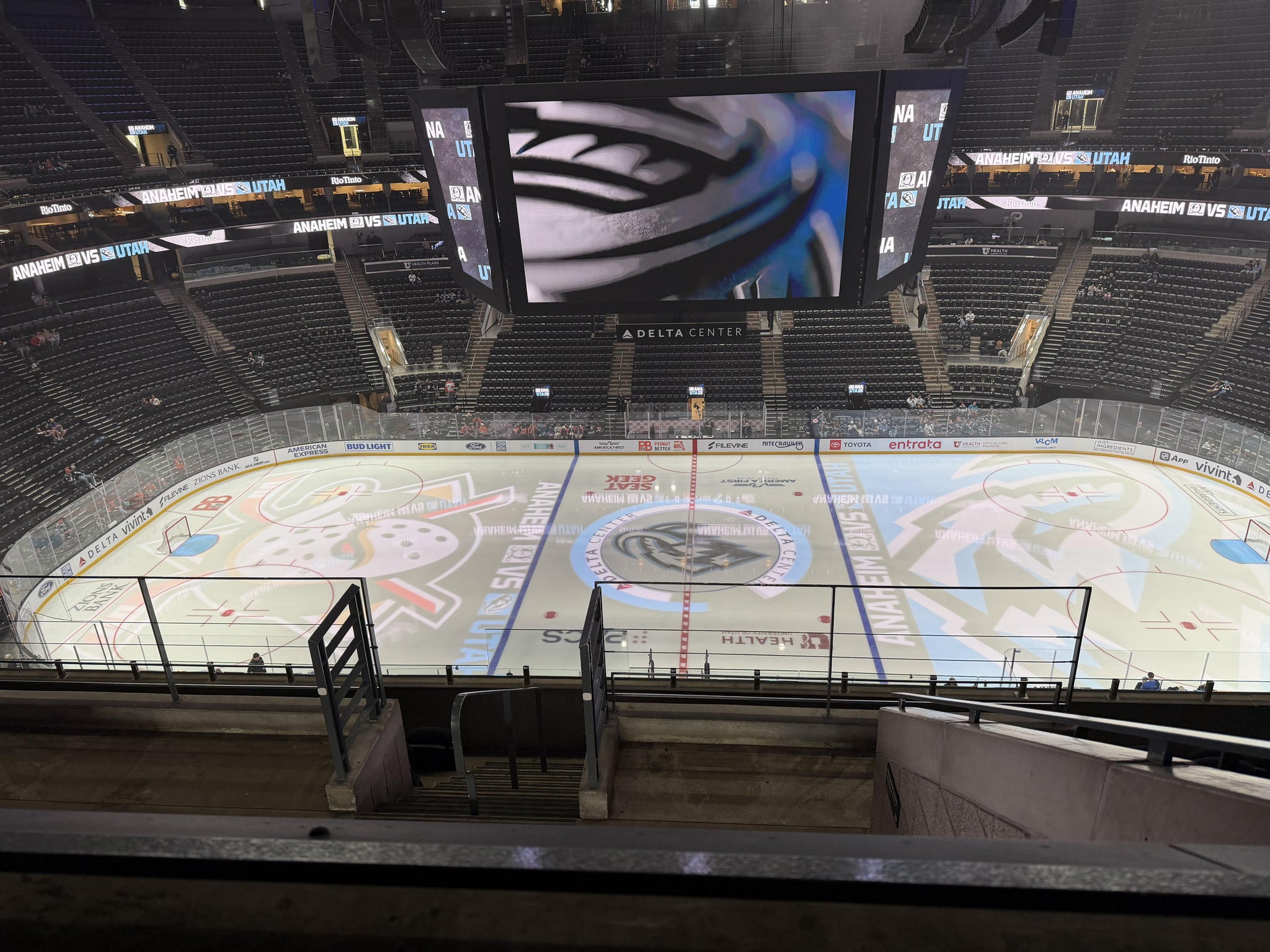 Real Fan View taken from Section 112 at Delta Center by Natalie N