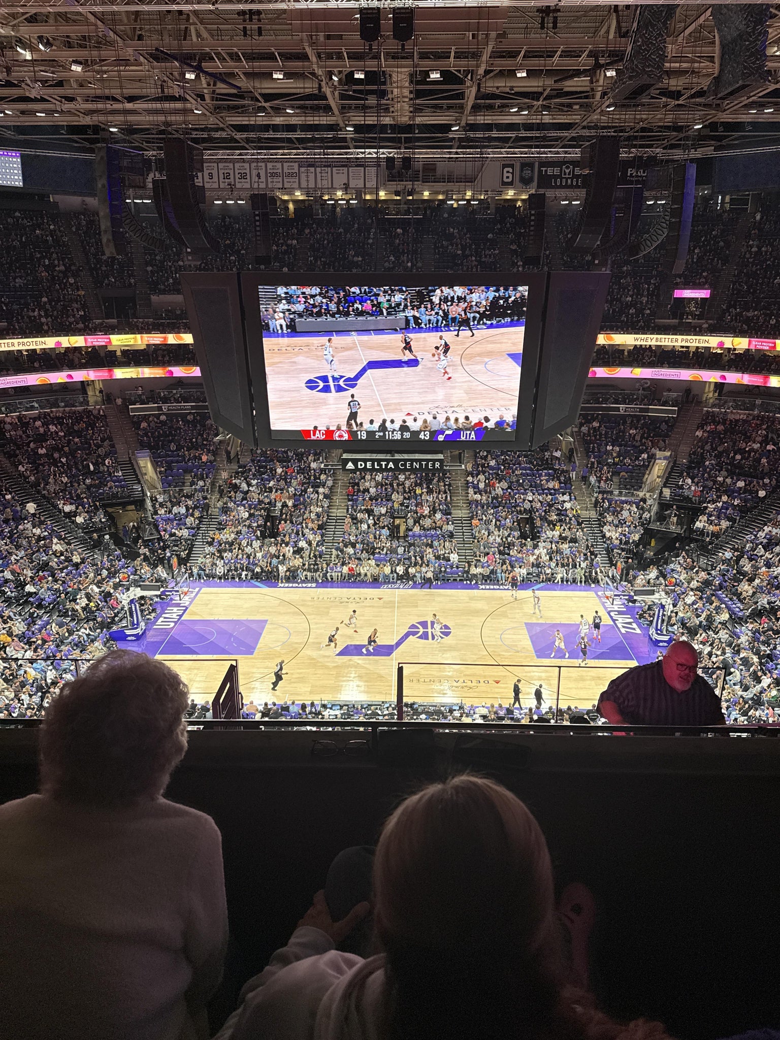 Real Fan View taken from Section 112 at Delta Center by Josh B