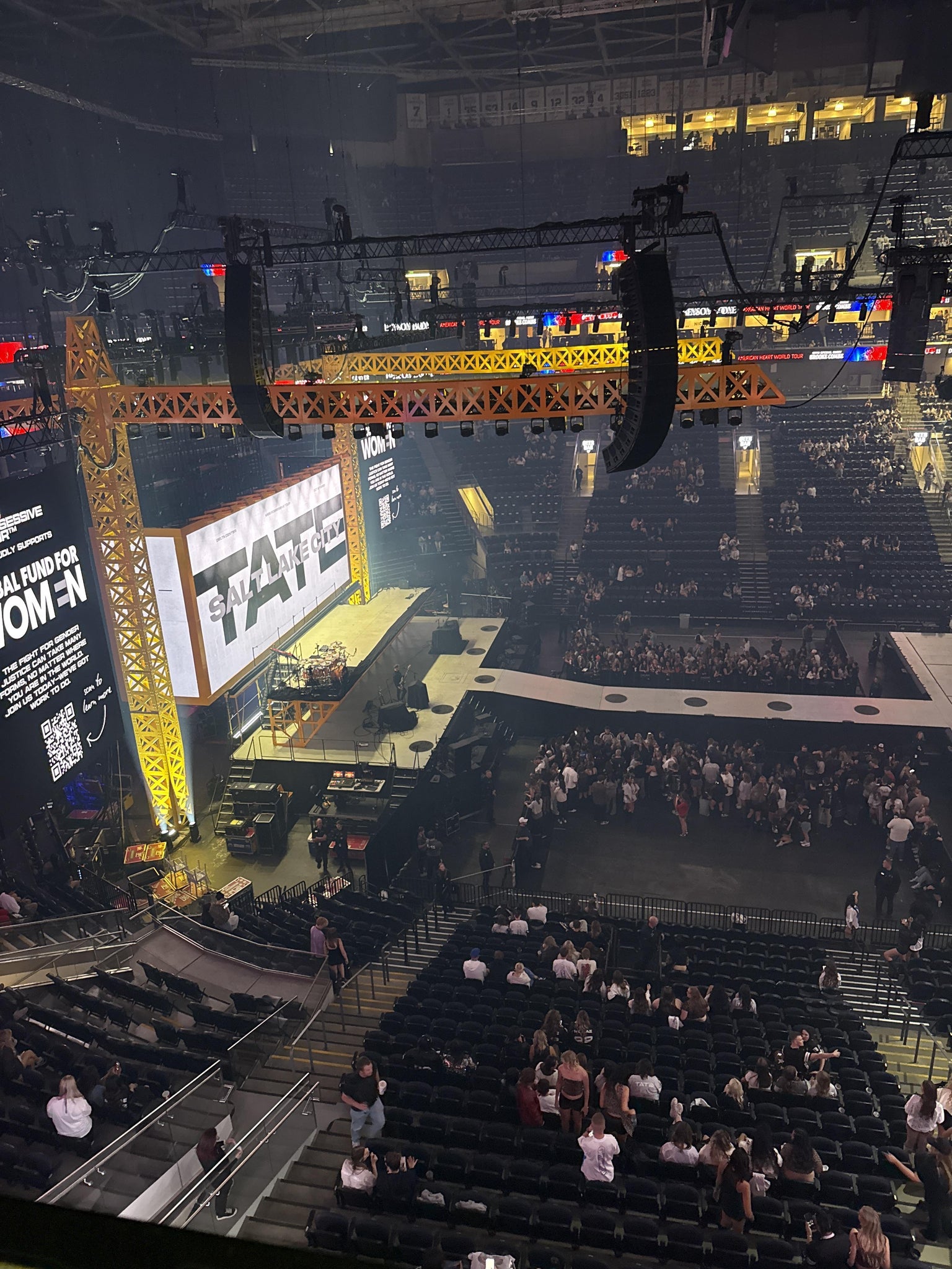 Real Fan View taken from Section 113 at Delta Center by Trevin J