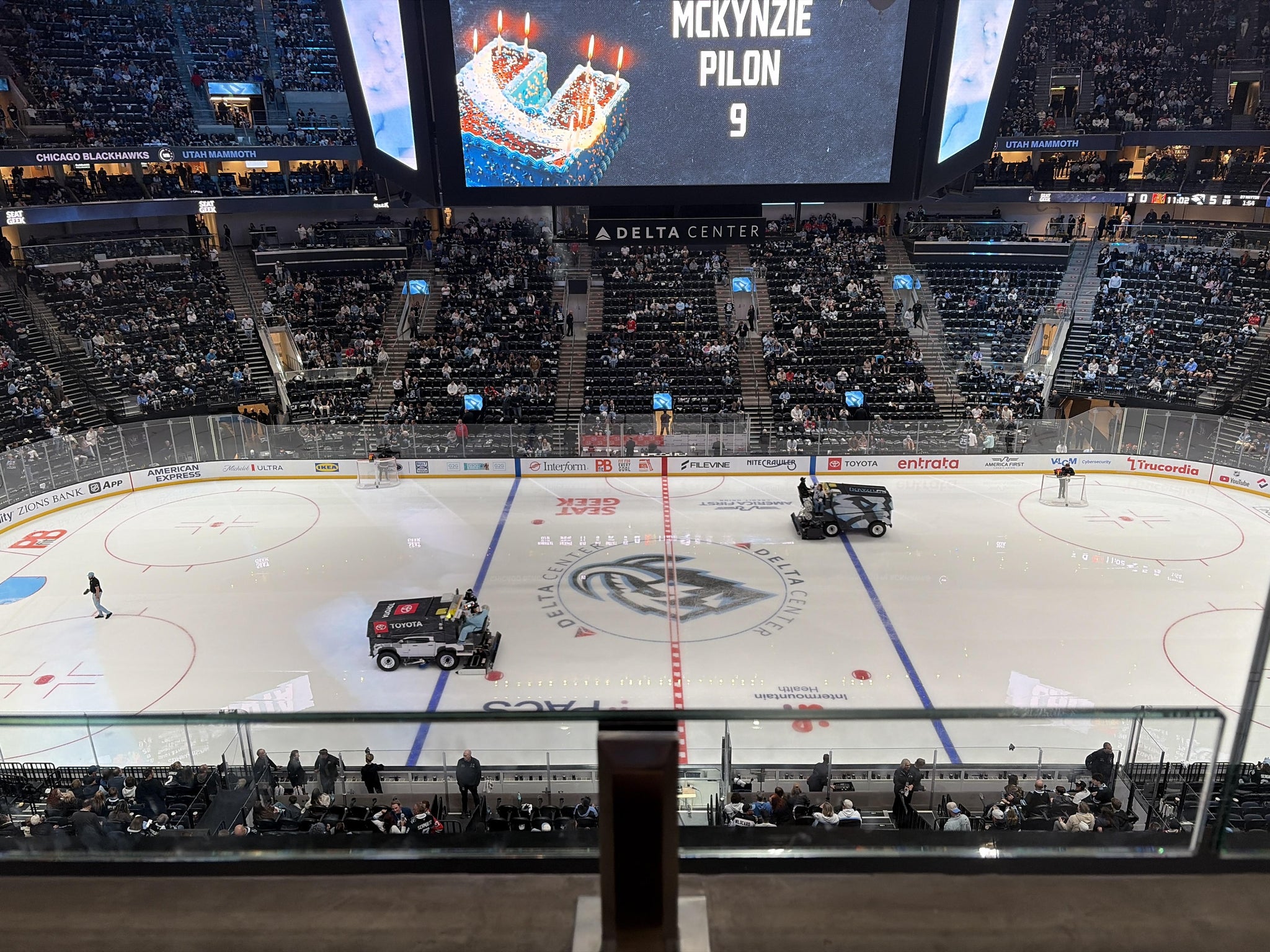 Real Fan View taken from Section 113 at Delta Center by Cody B