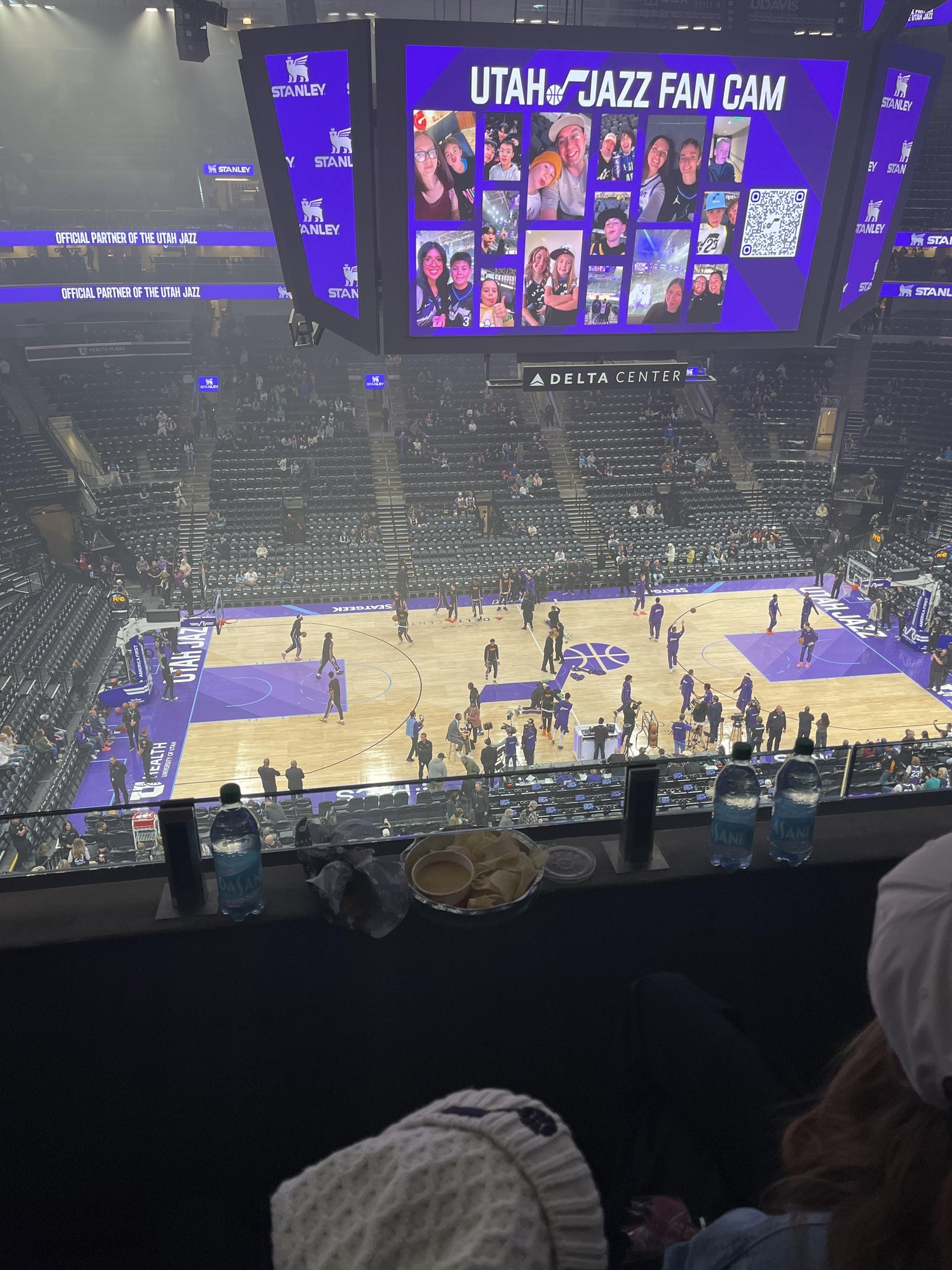 Real Fan View taken from Section 113 at Delta Center by Sarah A