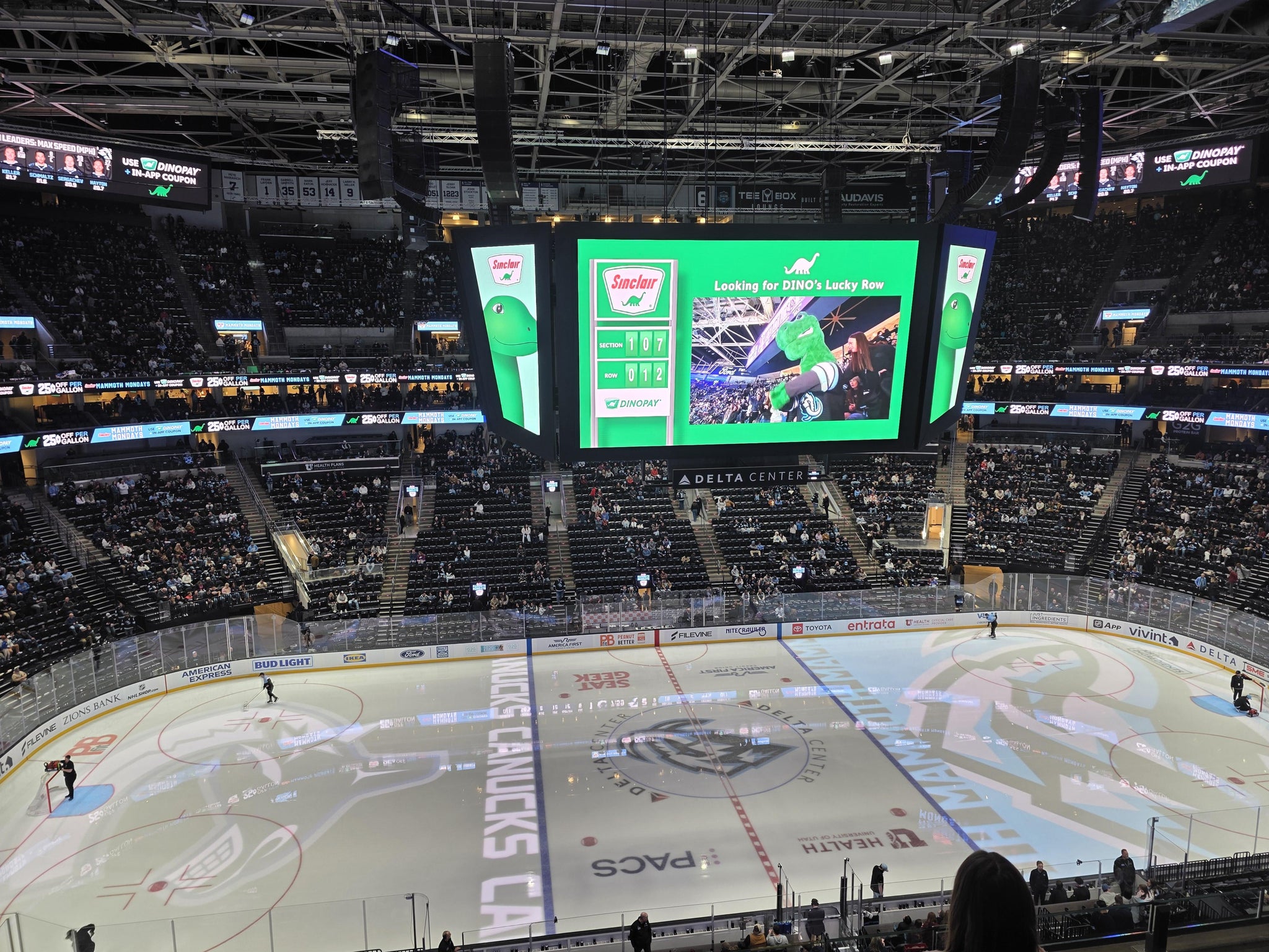Real Fan View taken from Section 113 at Delta Center by Jeff B