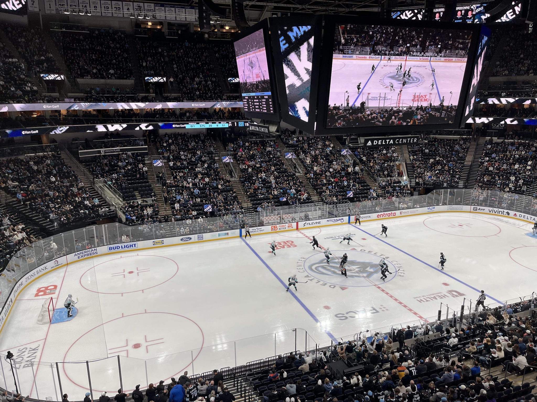 Real Fan View taken from Section 115 at Delta Center by Shelley N