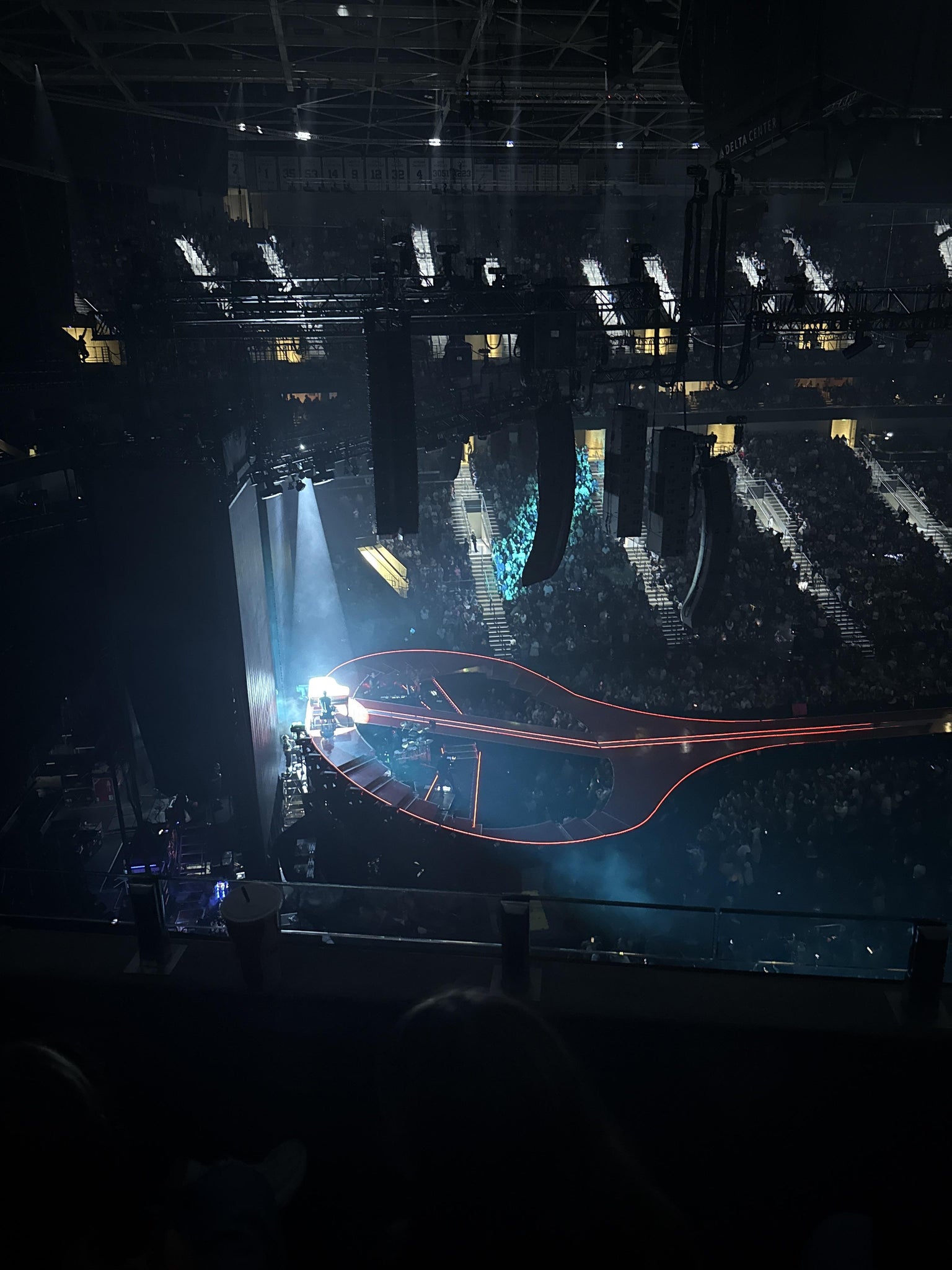Real Fan View taken from Section 115 at Delta Center by Abby B