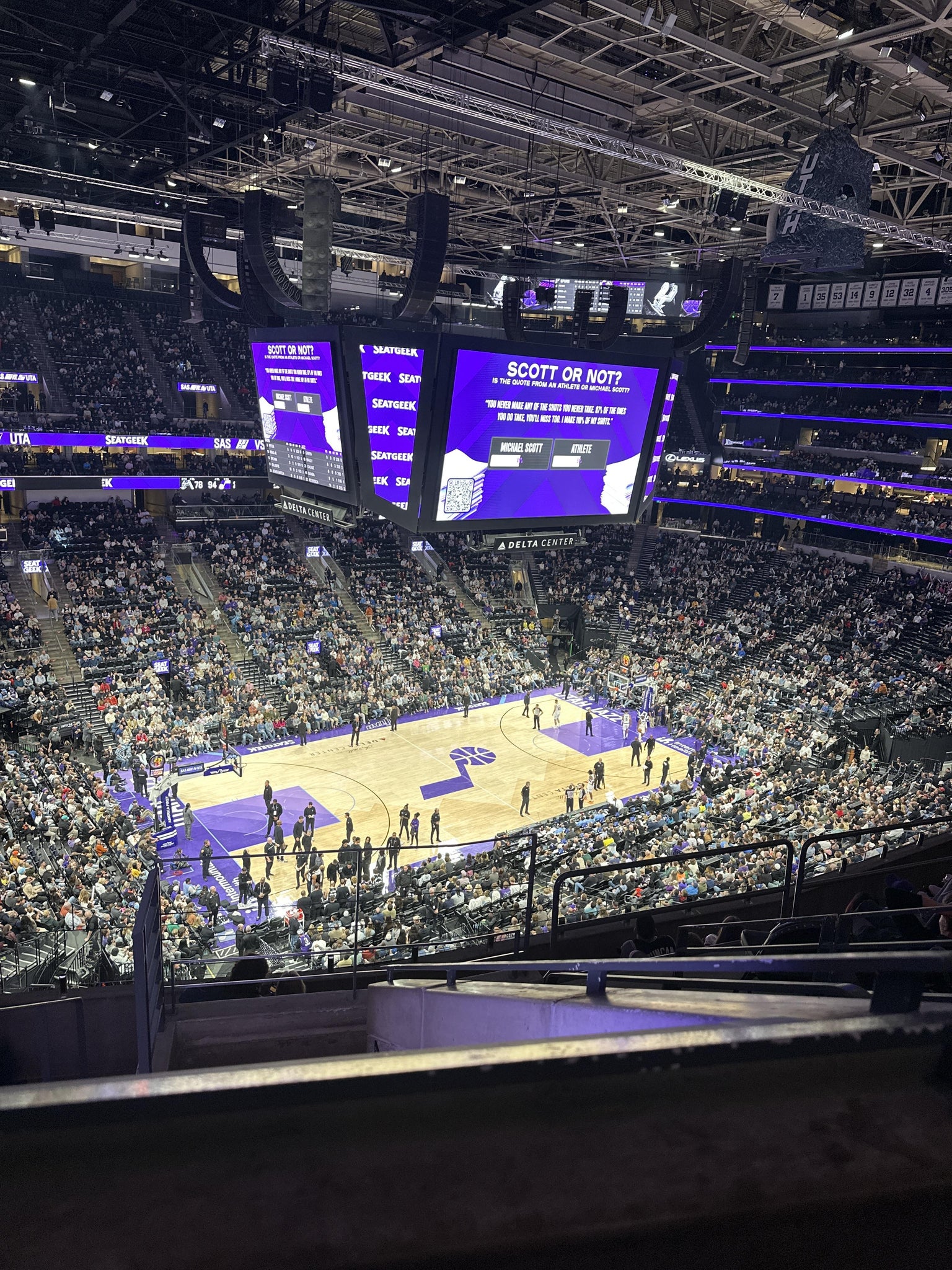 Real Fan View taken from Section 116 at Delta Center by Mauricio C