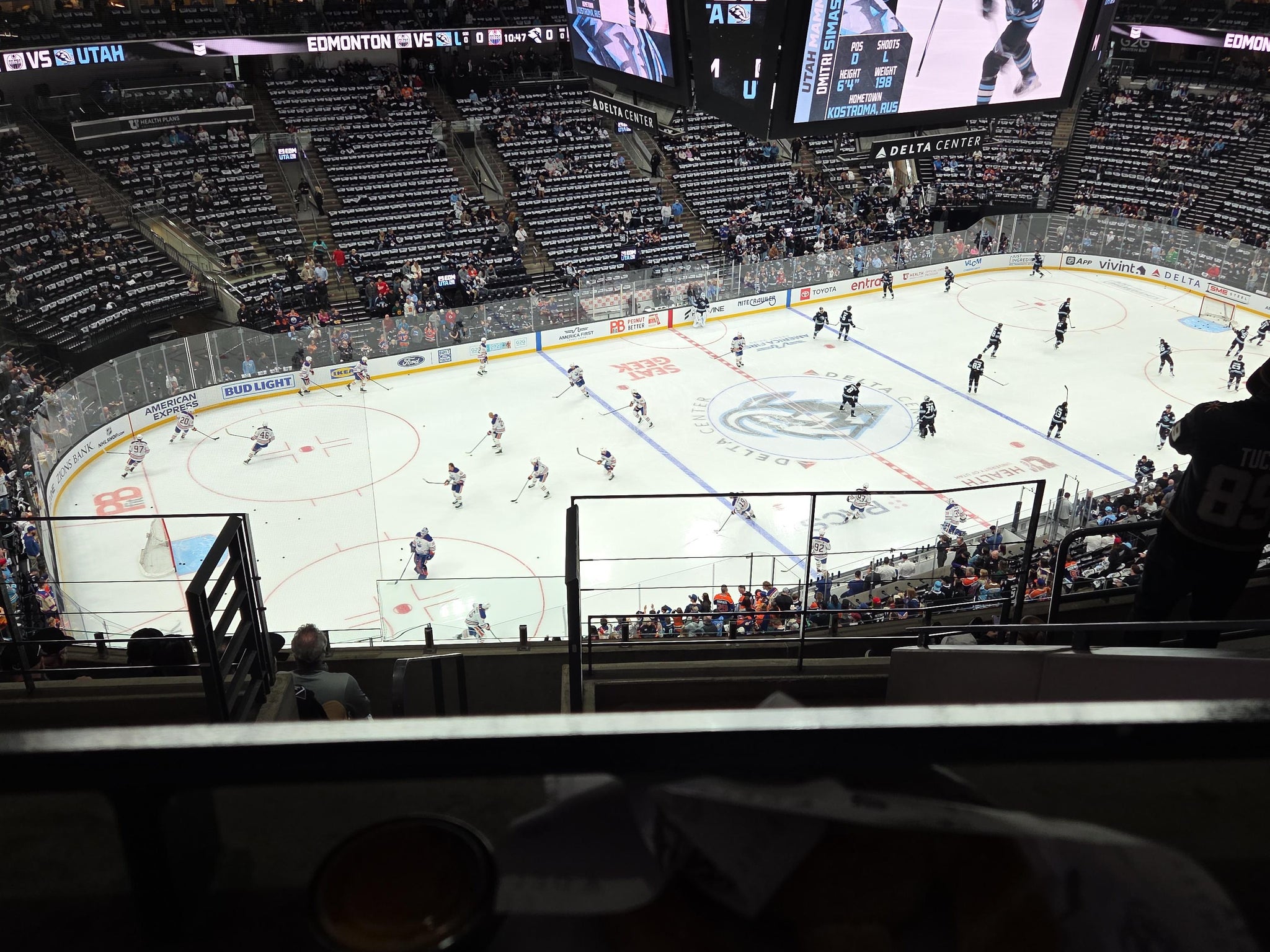 Real Fan View taken from Section 116 at Delta Center by Kolina K