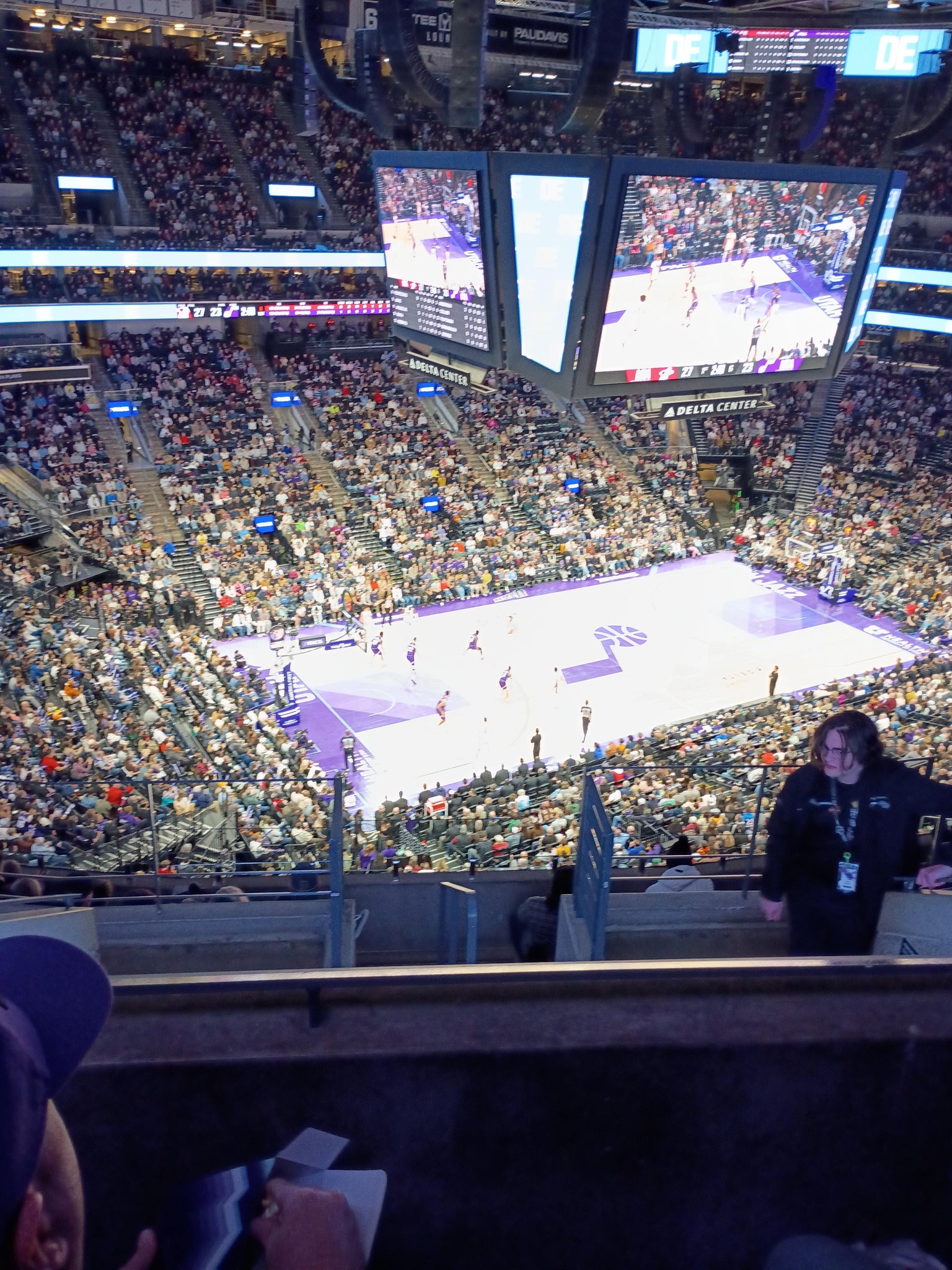 Real Fan View taken from Section 116 at Delta Center by Blake R