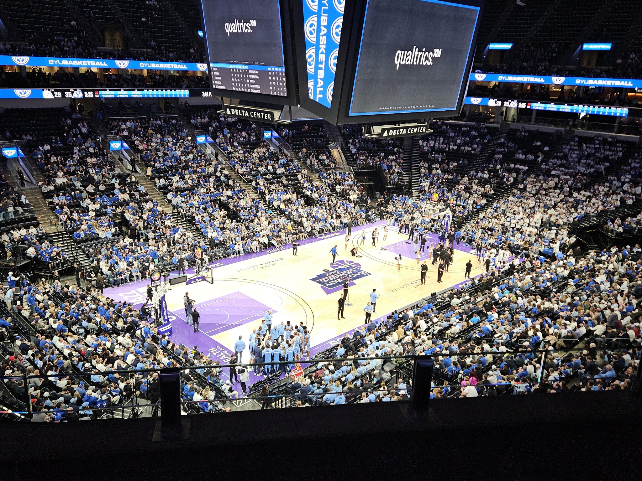 Real Fan View taken from Section 117 at Delta Center by Jan J