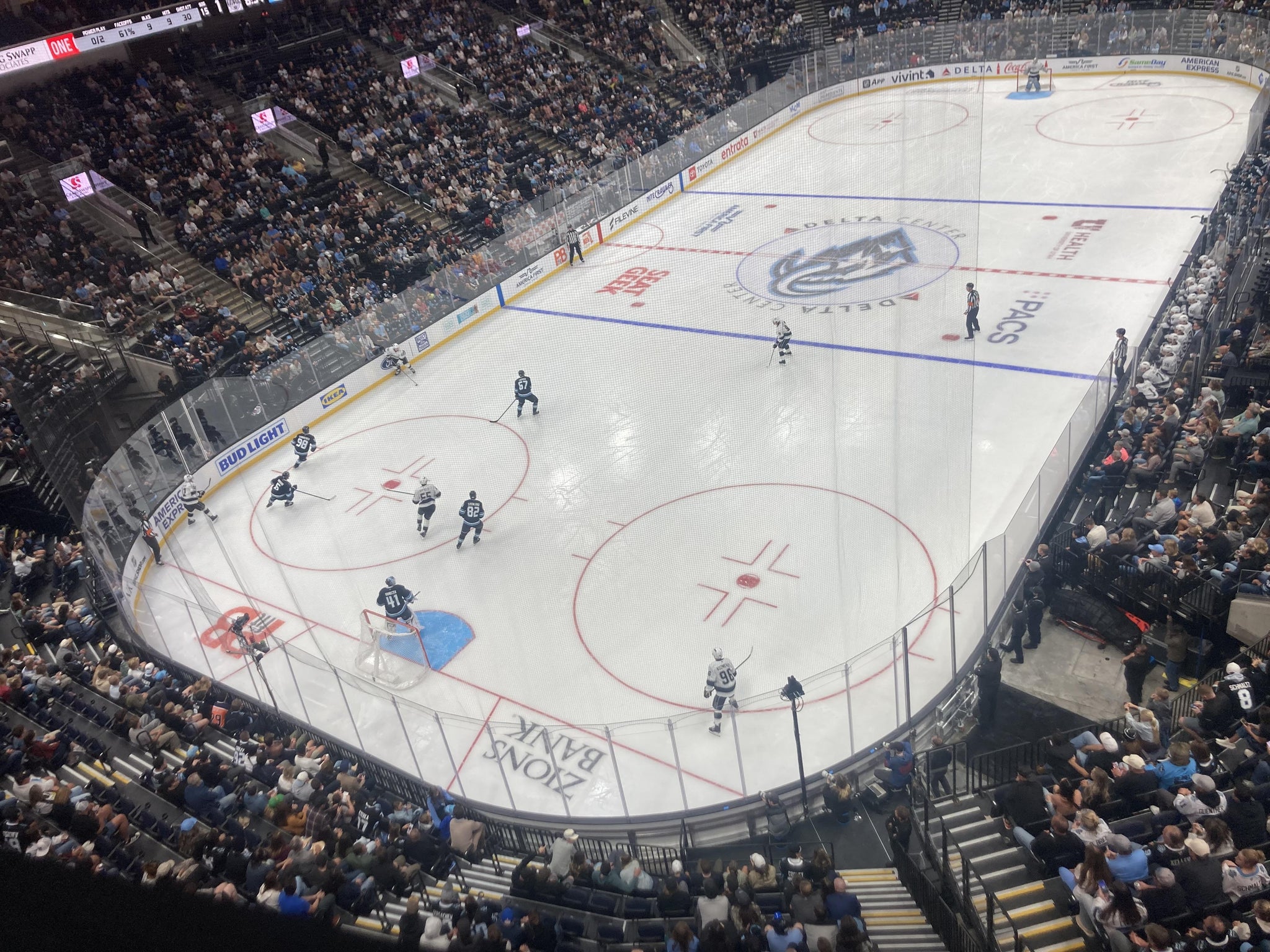 Real Fan View taken from Section 119 at Delta Center by Michael J