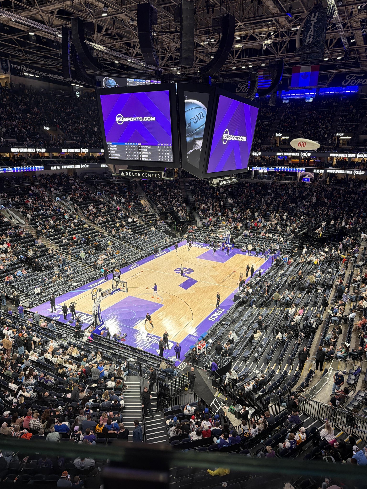 Real Fan View taken from Section 119 at Delta Center by Steven O