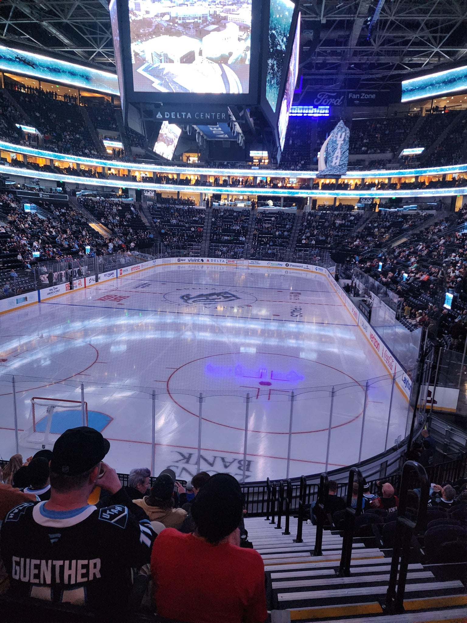 Real Fan View taken from Section 12 at Delta Center by Don P
