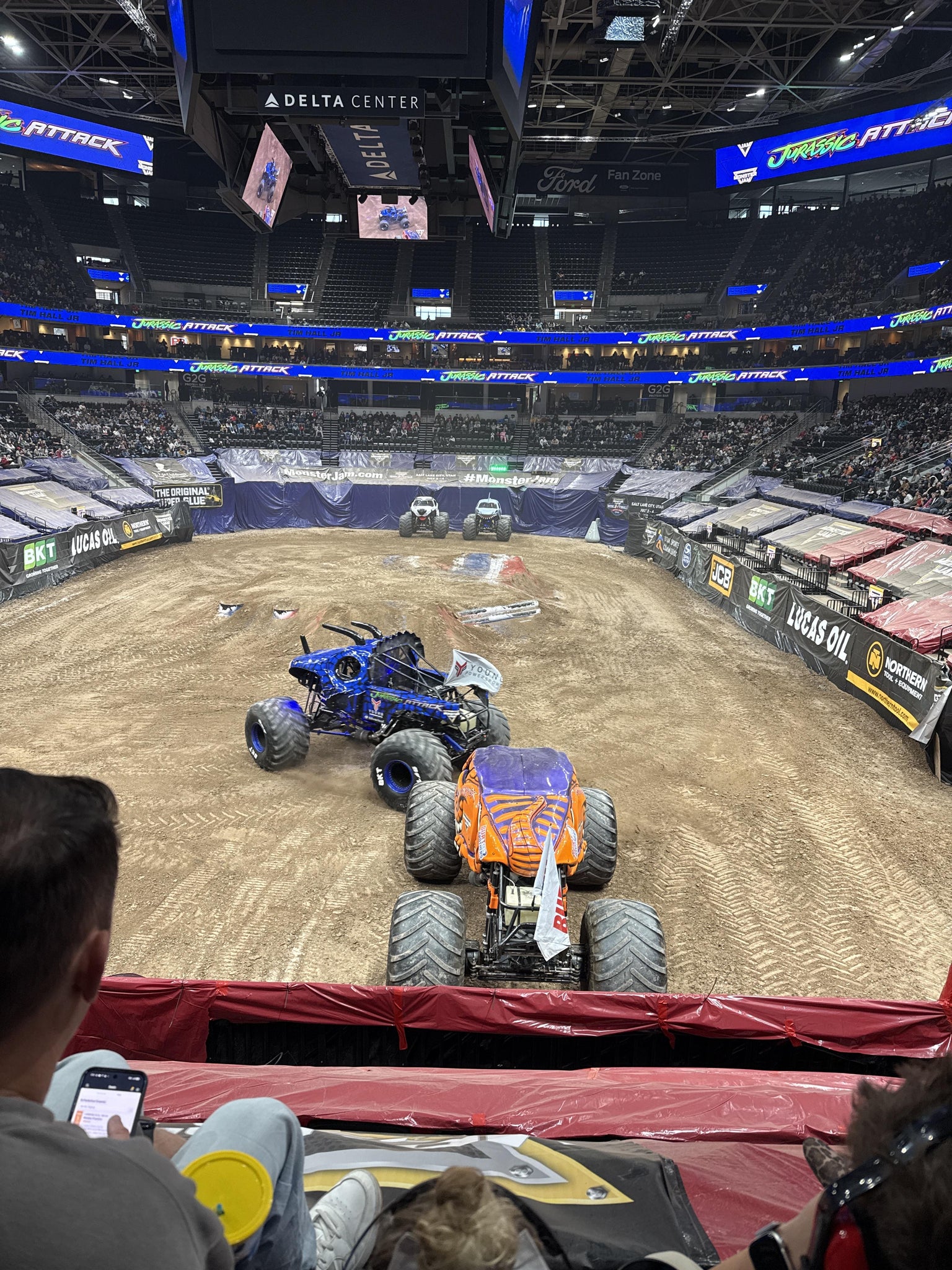 Real Fan View taken from Section 12 at Delta Center by Betsy T