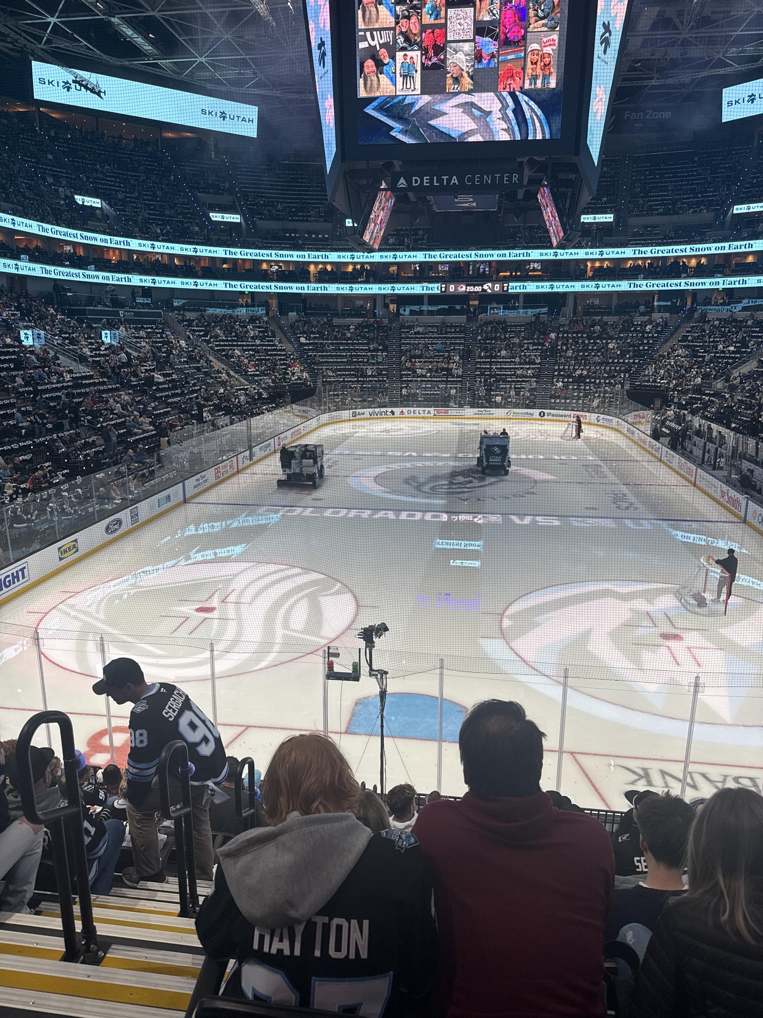Real Fan View taken from Section 12 at Delta Center by Morgan P