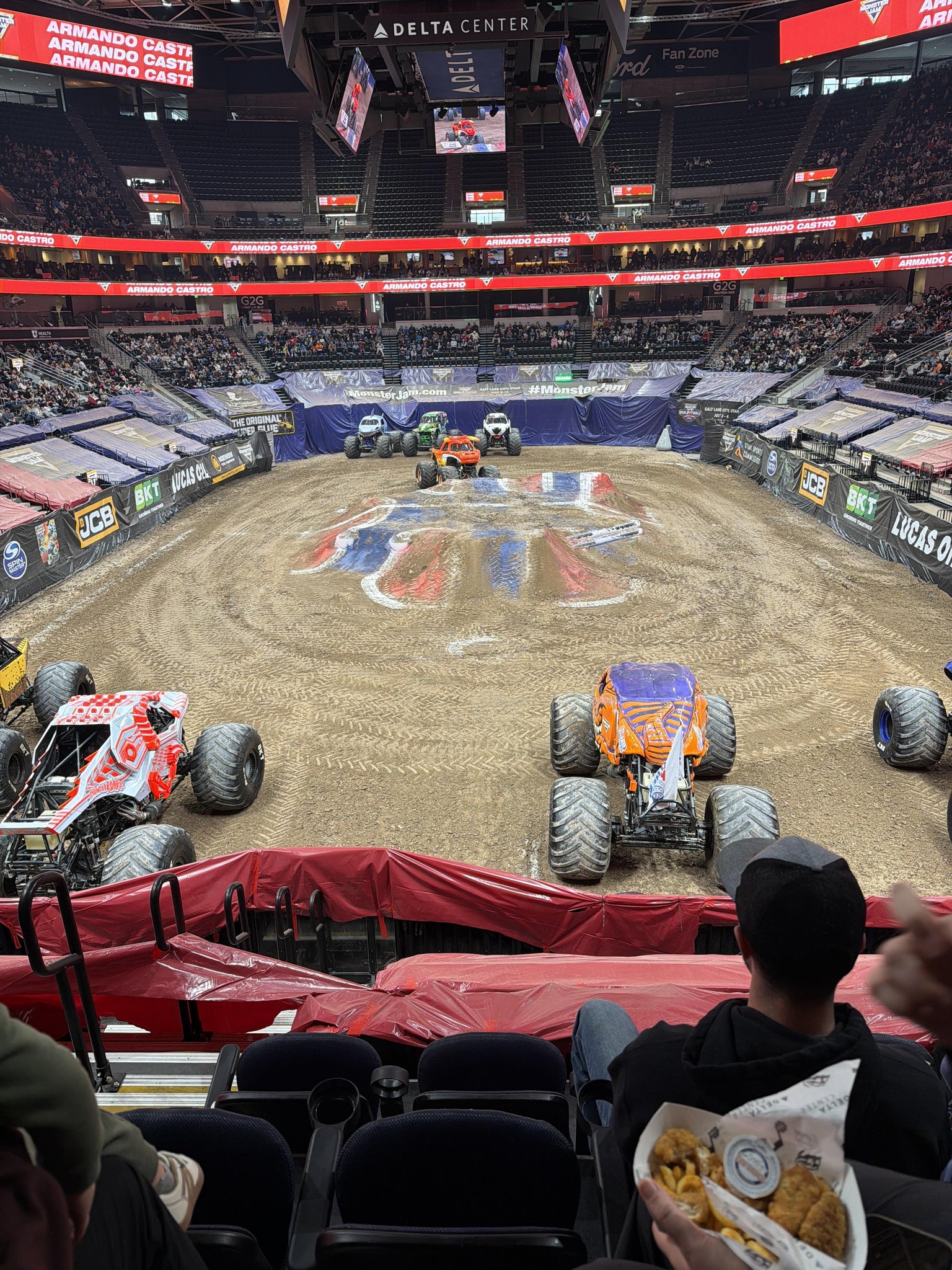 Real Fan View taken from Section 12 at Delta Center by Jon L