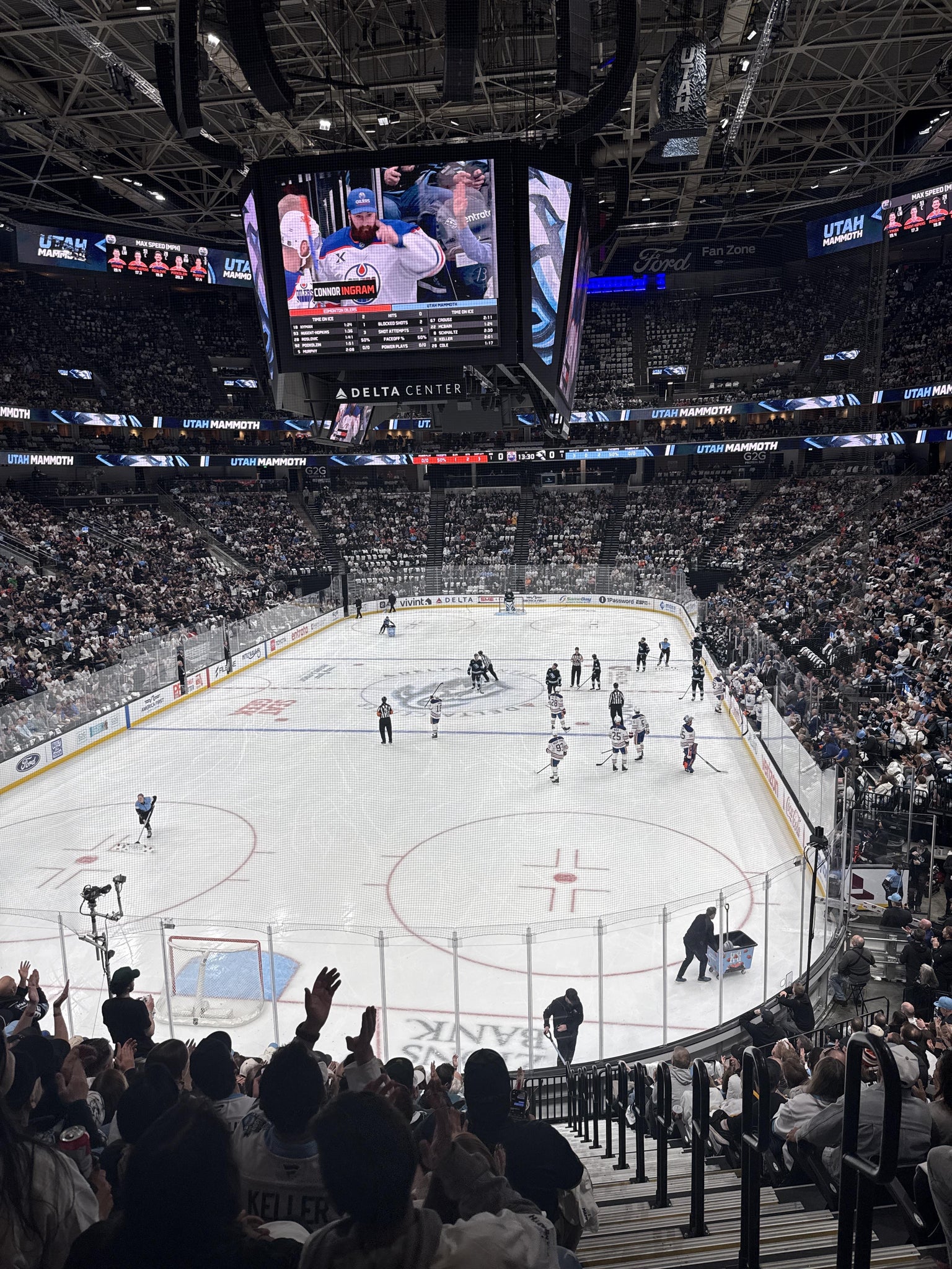 Real Fan View taken from Section 12 at Delta Center by Trevor J