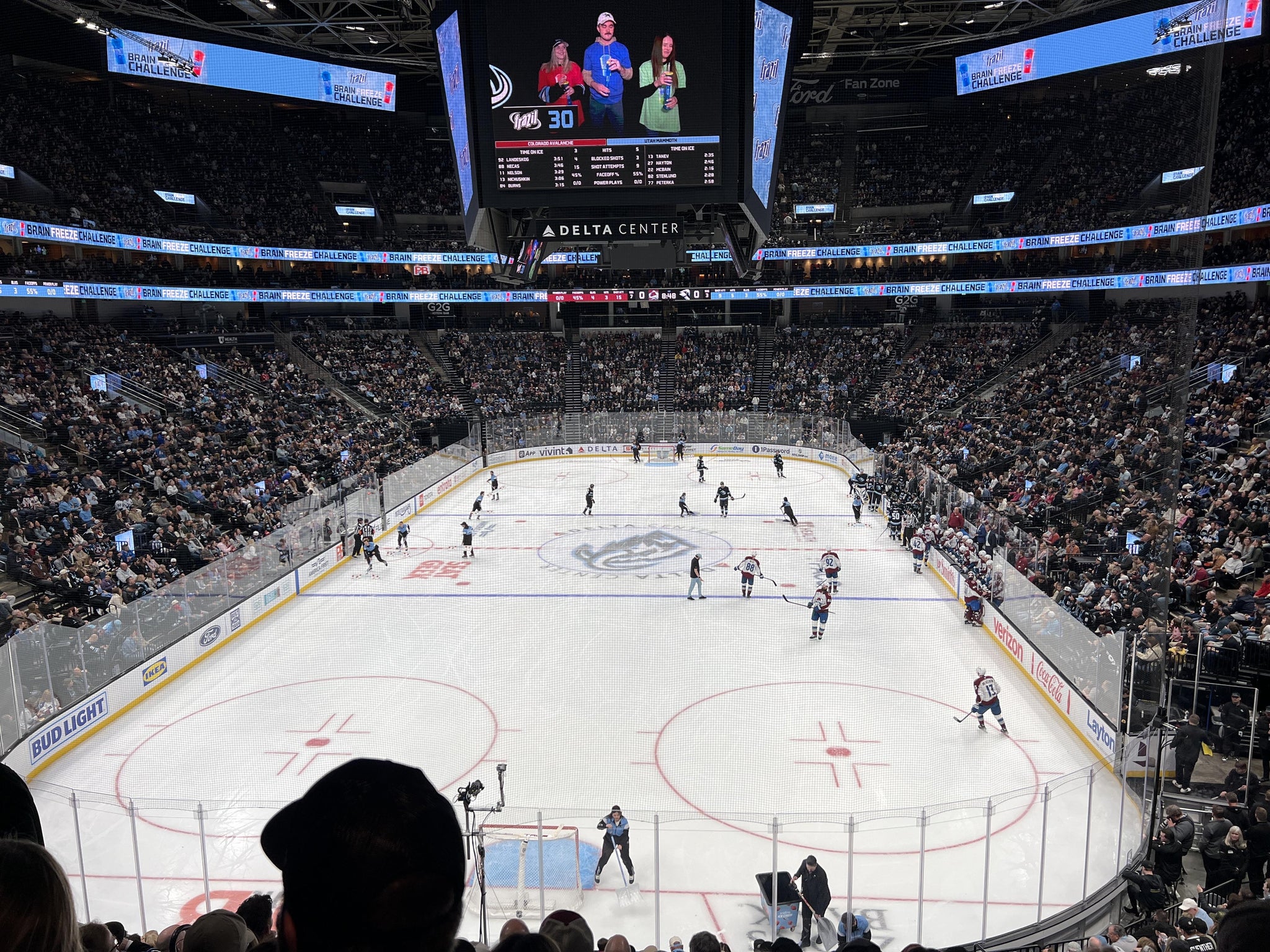 Real Fan View taken from Section 12 at Delta Center by Harrison S