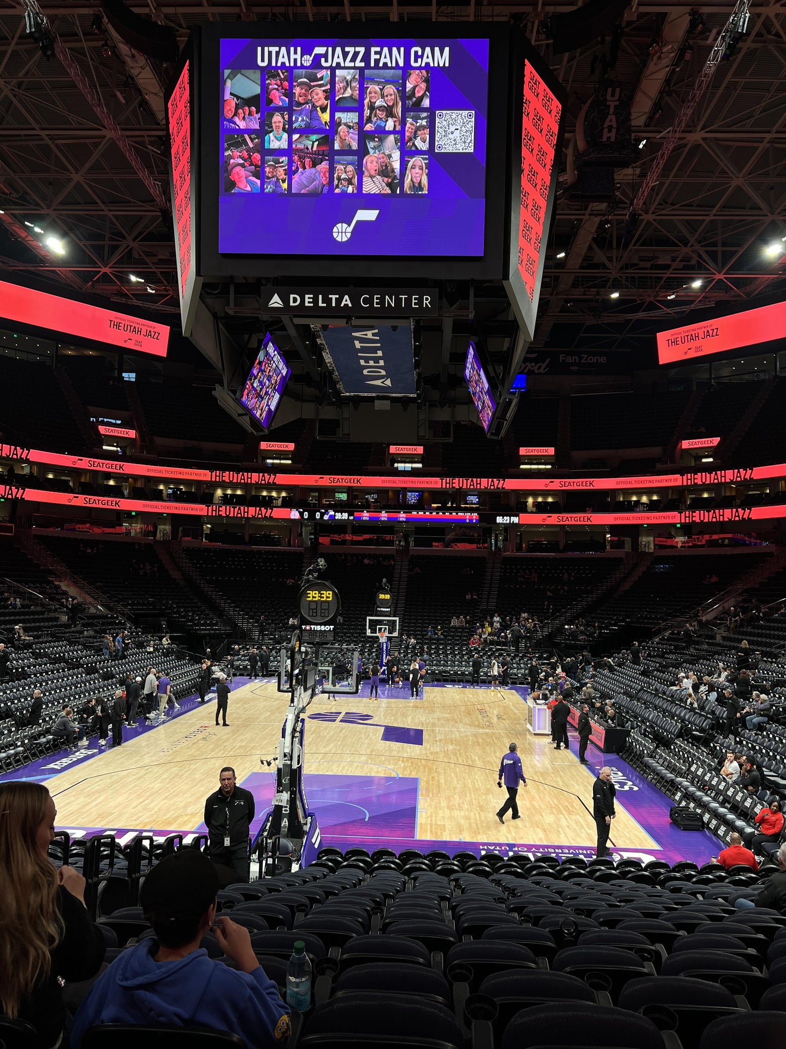 Real Fan View taken from Section 12 at Delta Center by Virginia T