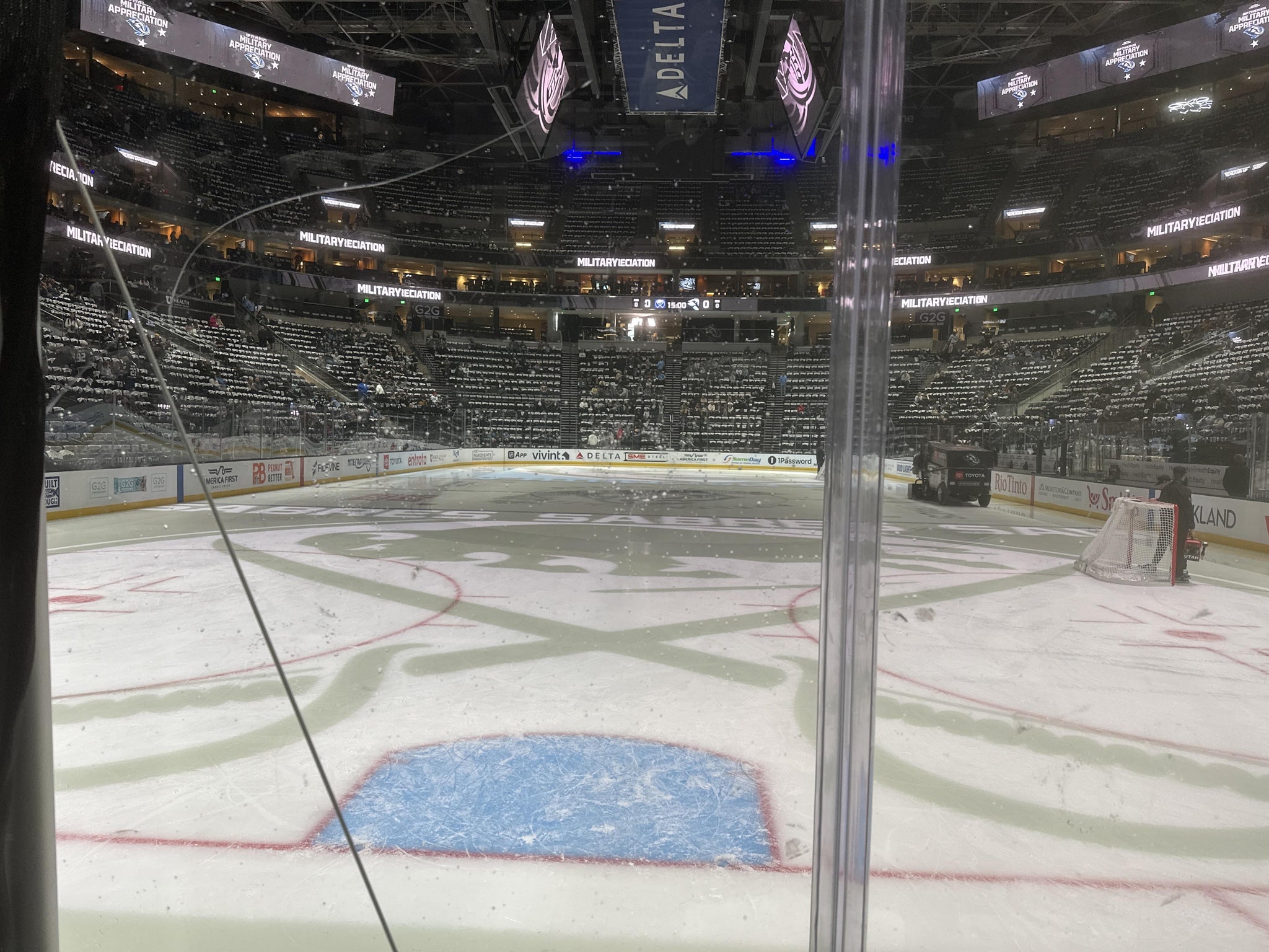 Real Fan View taken from Section 12 at Delta Center by Andrew B