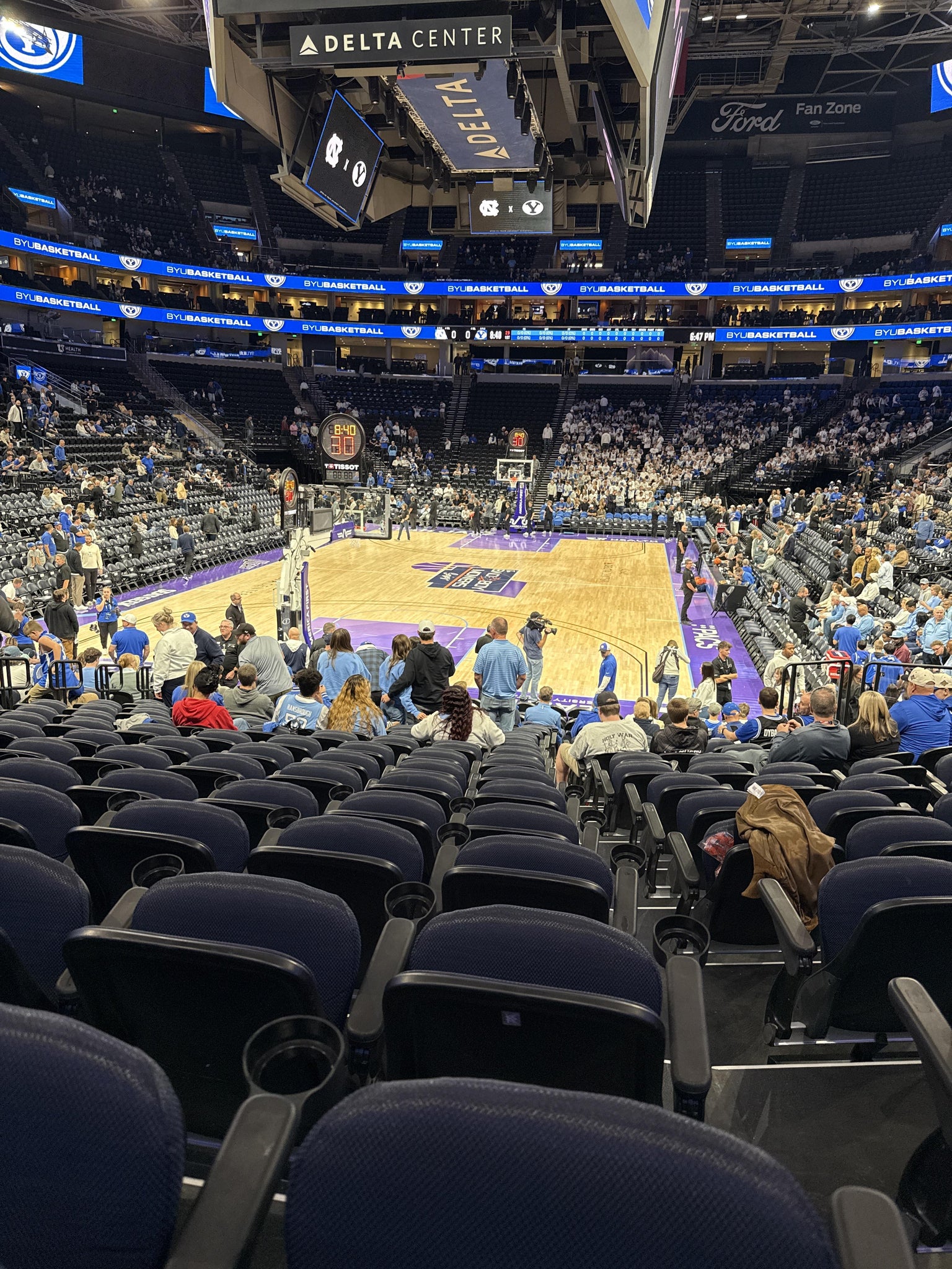 Real Fan View taken from Section 12 at Delta Center by Bubba L