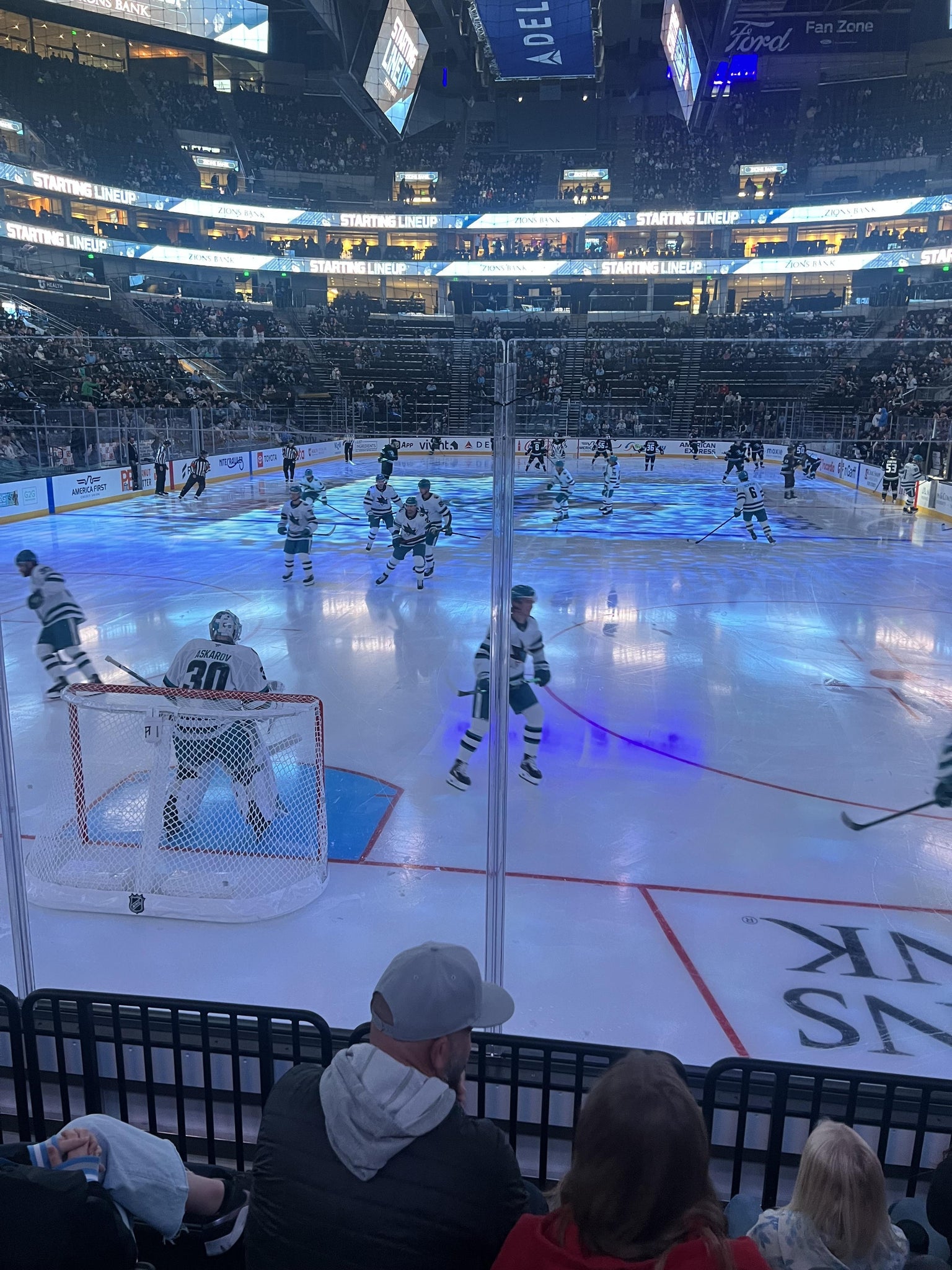 Real Fan View taken from Section 12 at Delta Center by Rick N
