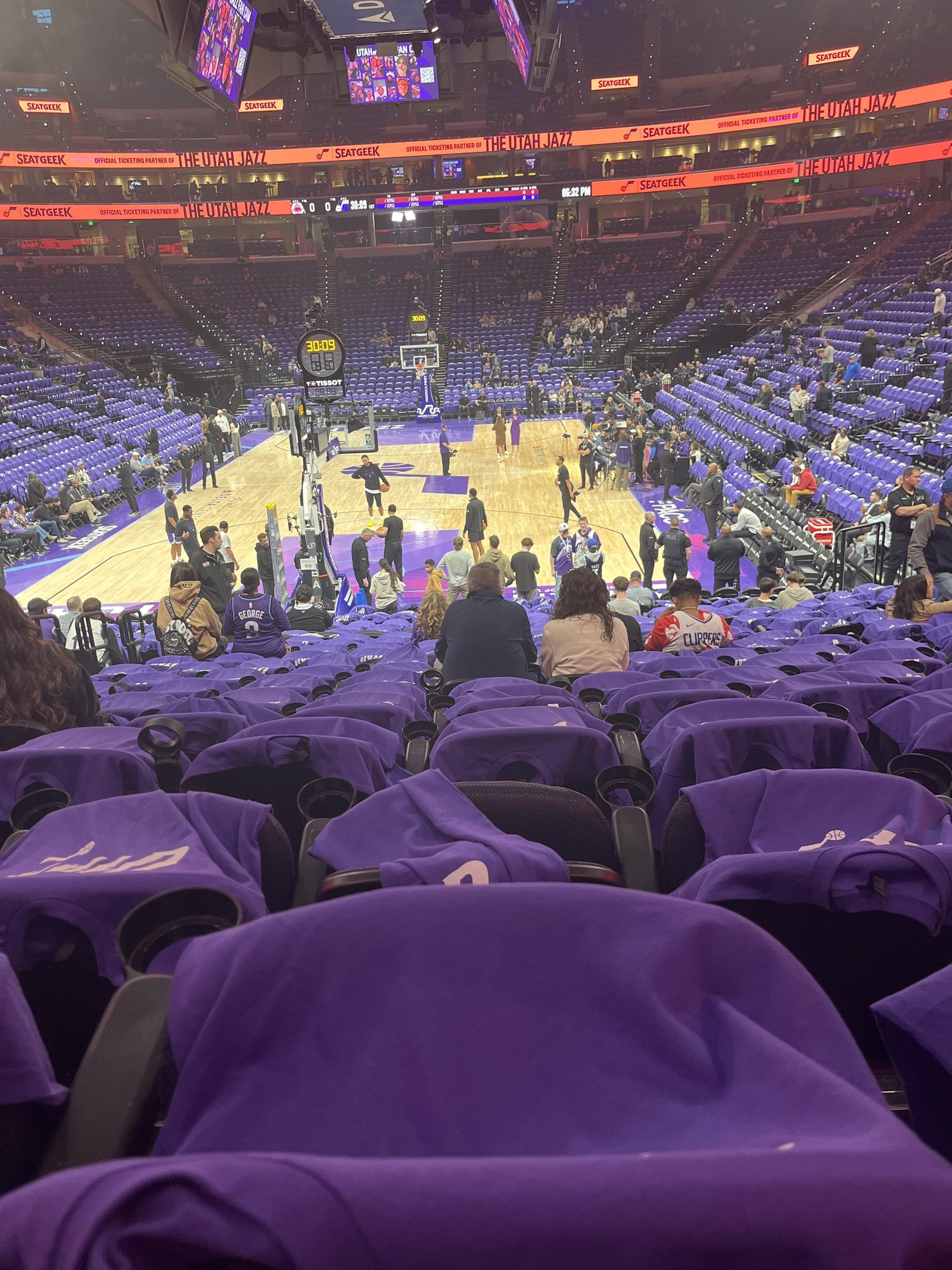 Real Fan View taken from Section 12 at Delta Center by Anonymous User