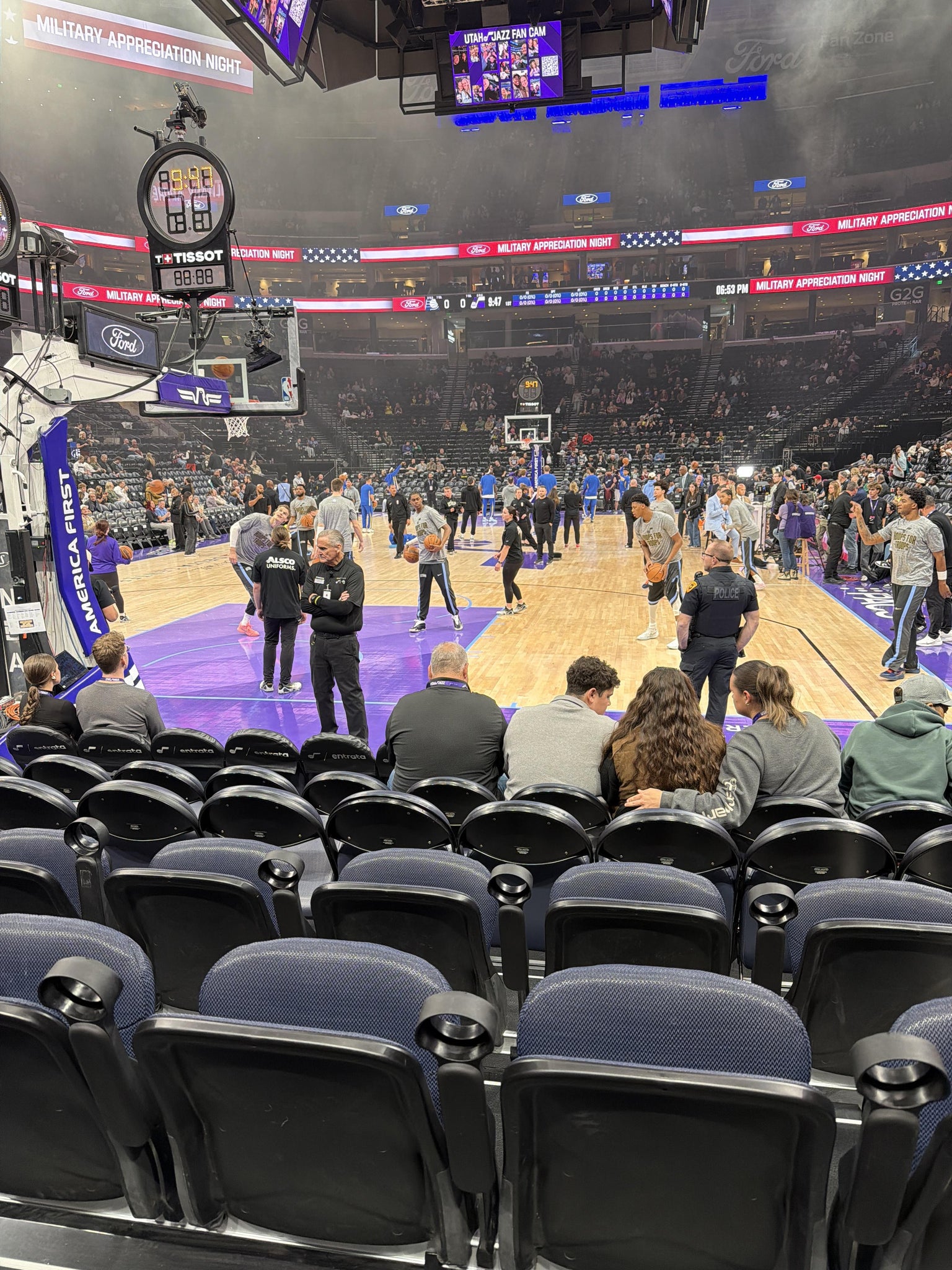 Real Fan View taken from Section 12 at Delta Center by Brandon L