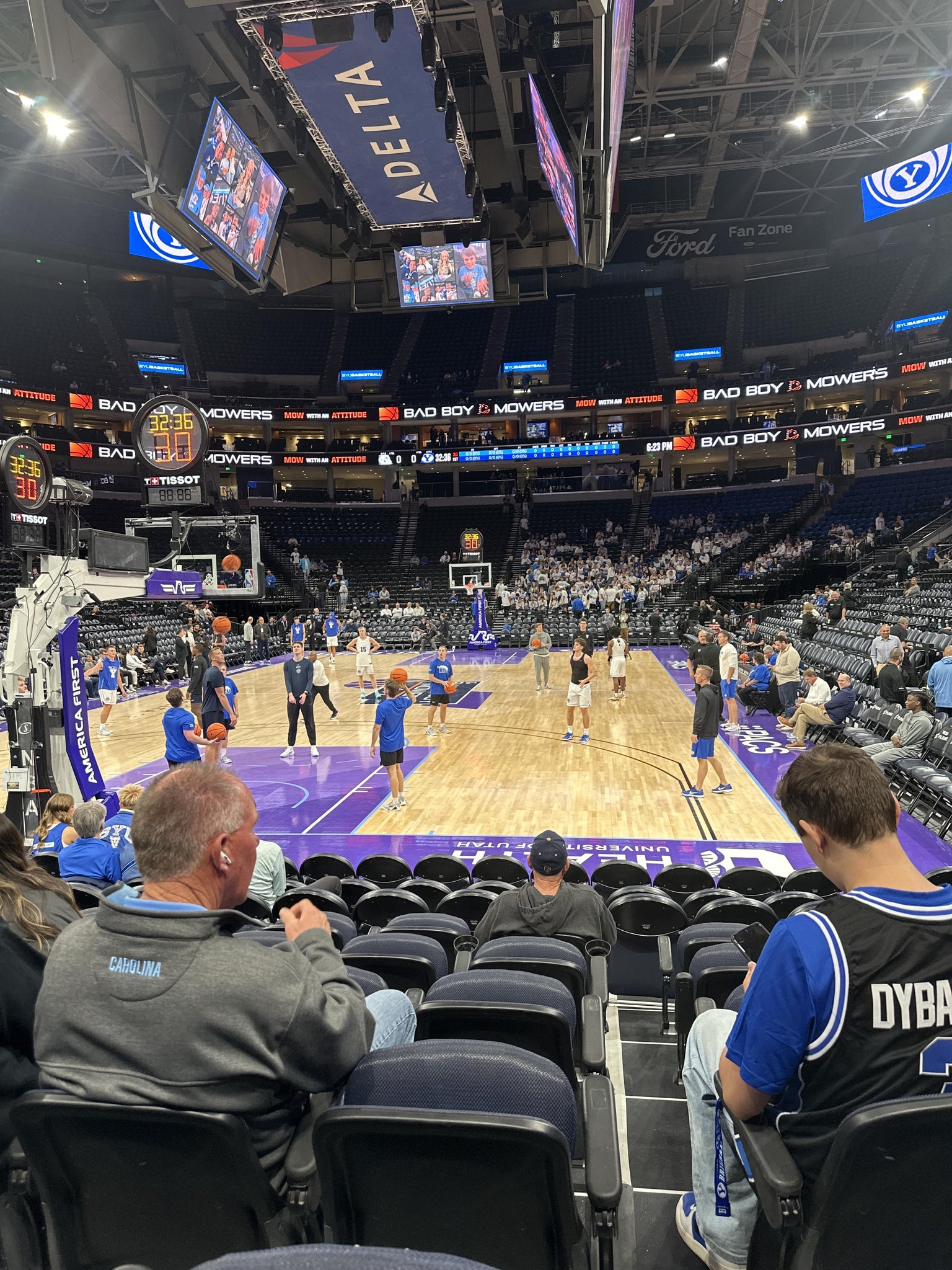 Real Fan View taken from Section 12 at Delta Center by Tristan O