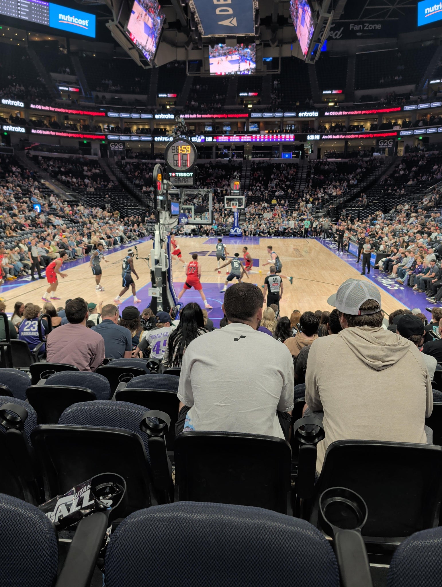Real Fan View taken from Section 12 at Delta Center by Aubrey W