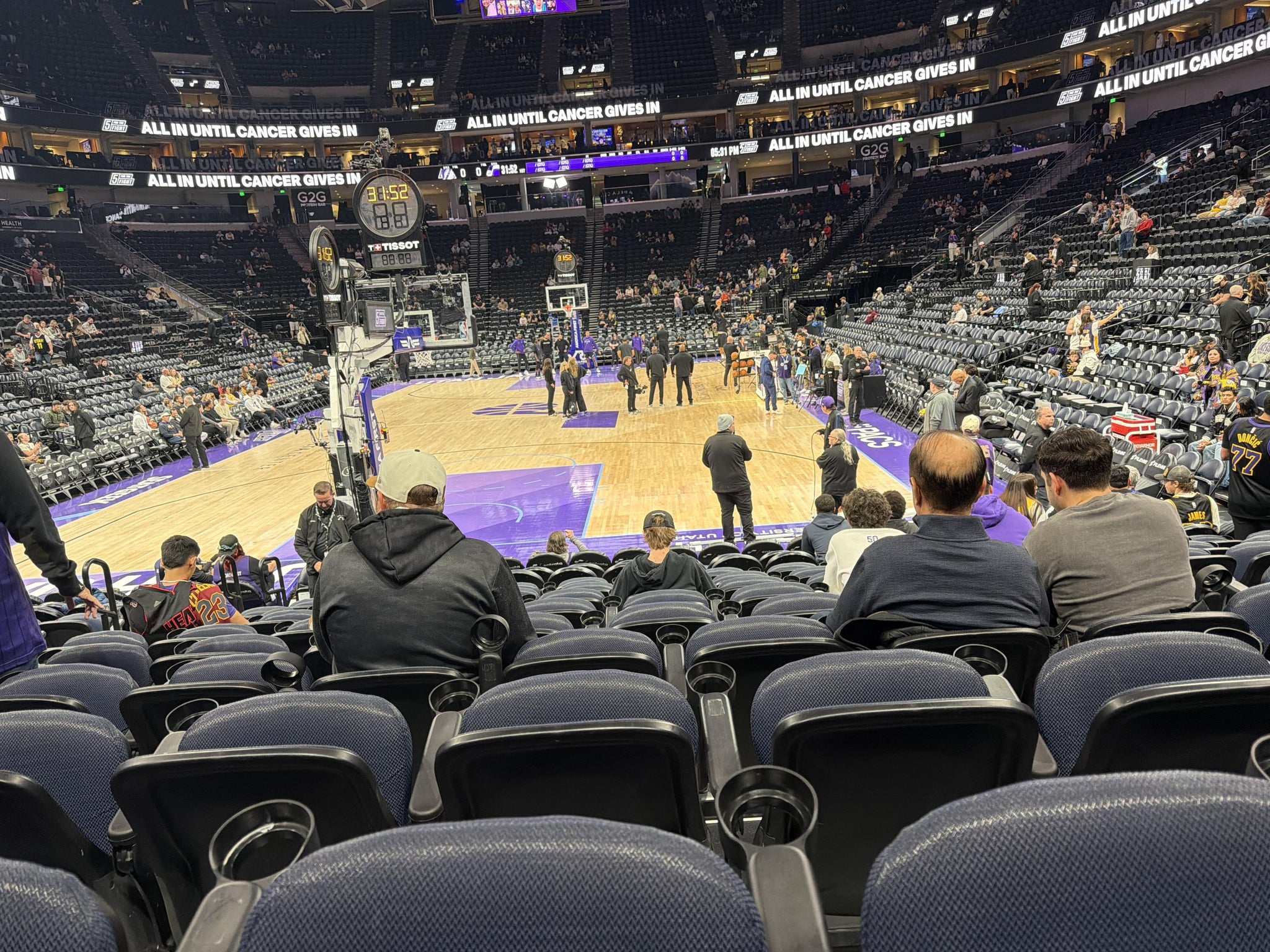 Real Fan View taken from Section 12 at Delta Center by Anonymous User