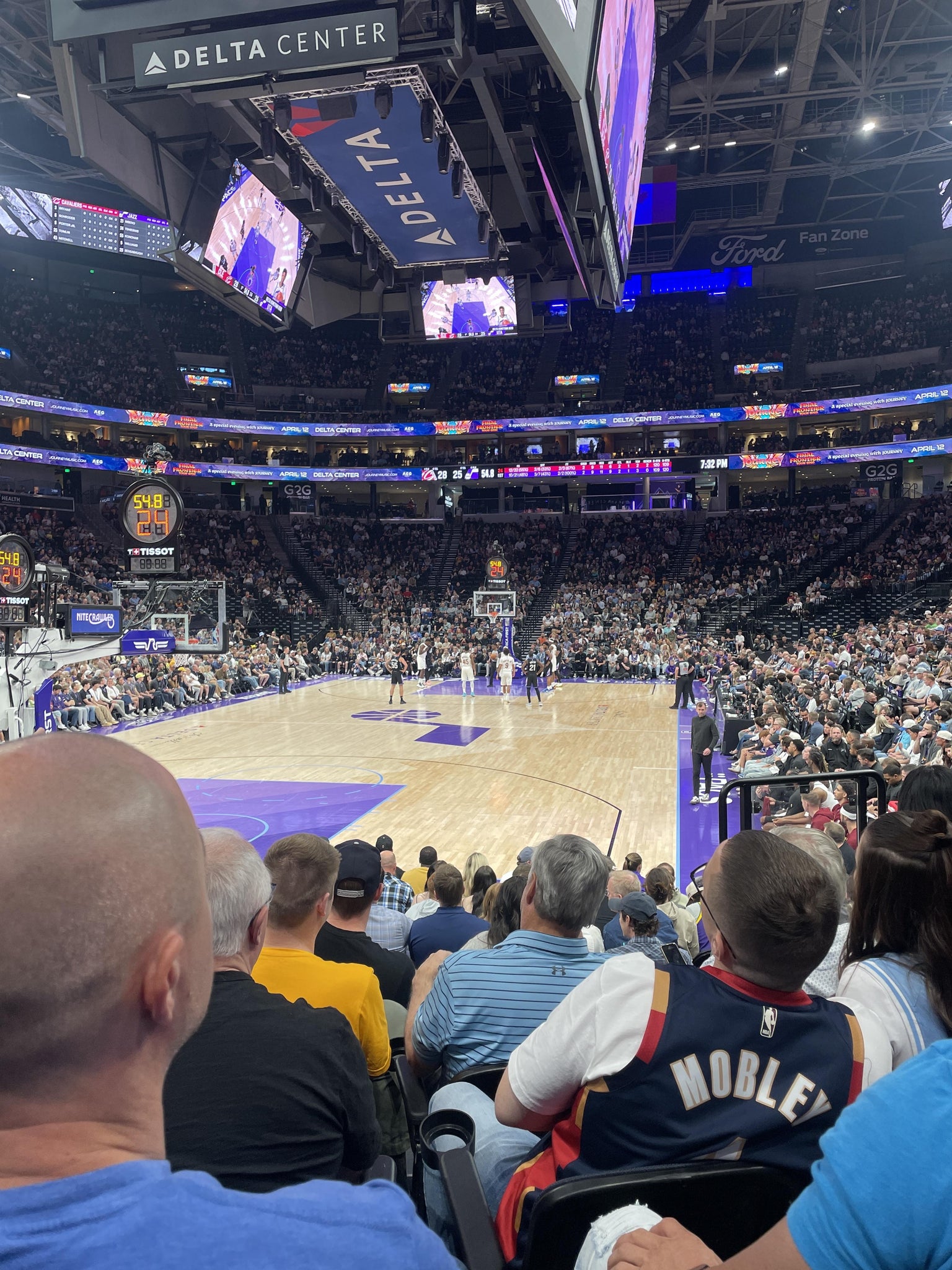 Real Fan View taken from Section 12 at Delta Center by Tracy S