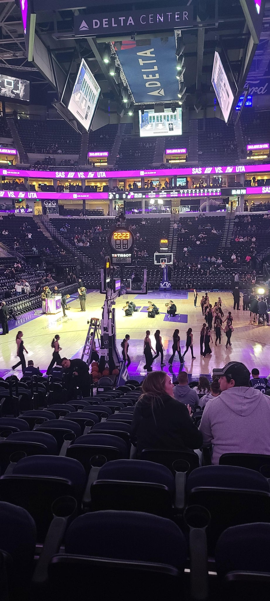 Real Fan View taken from Section 12 at Delta Center by Liana J