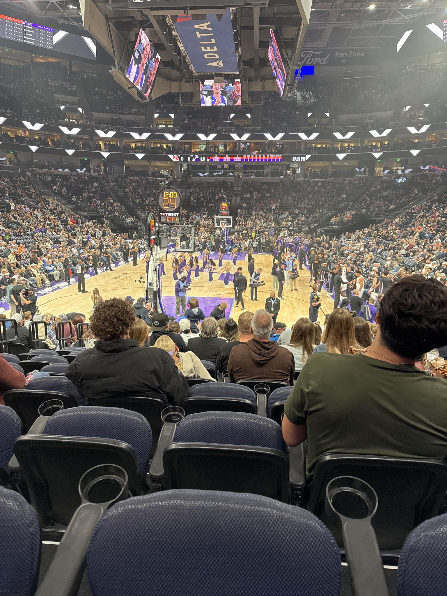 Real Fan View taken from Section 12 at Delta Center by Karen L