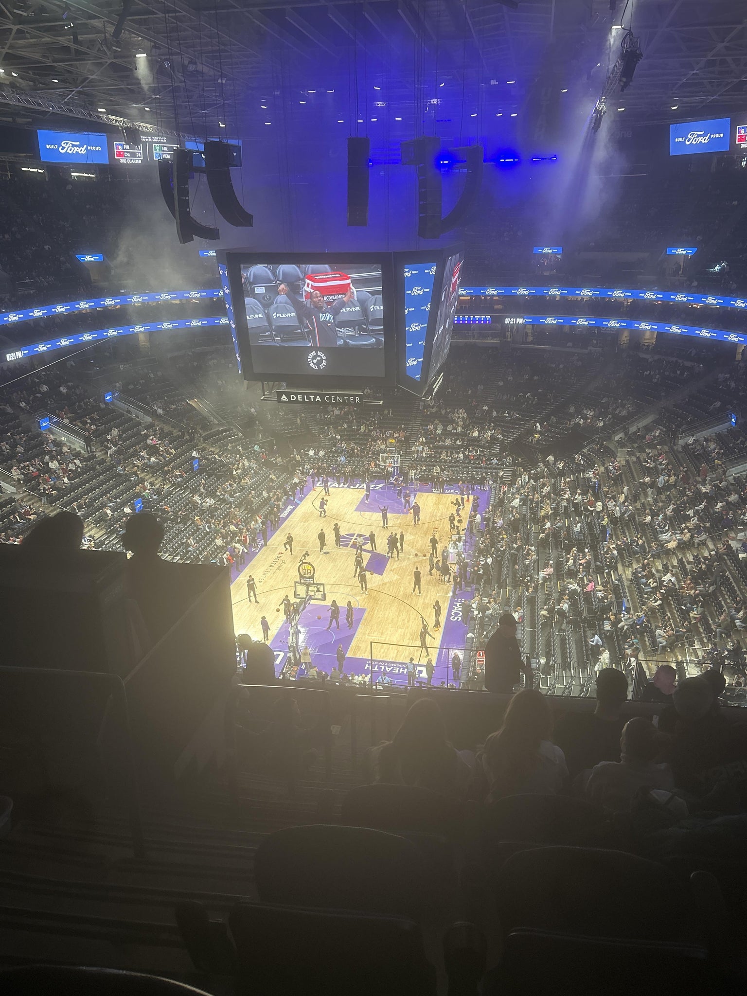 Real Fan View taken from Section 120 at Delta Center by Matt W