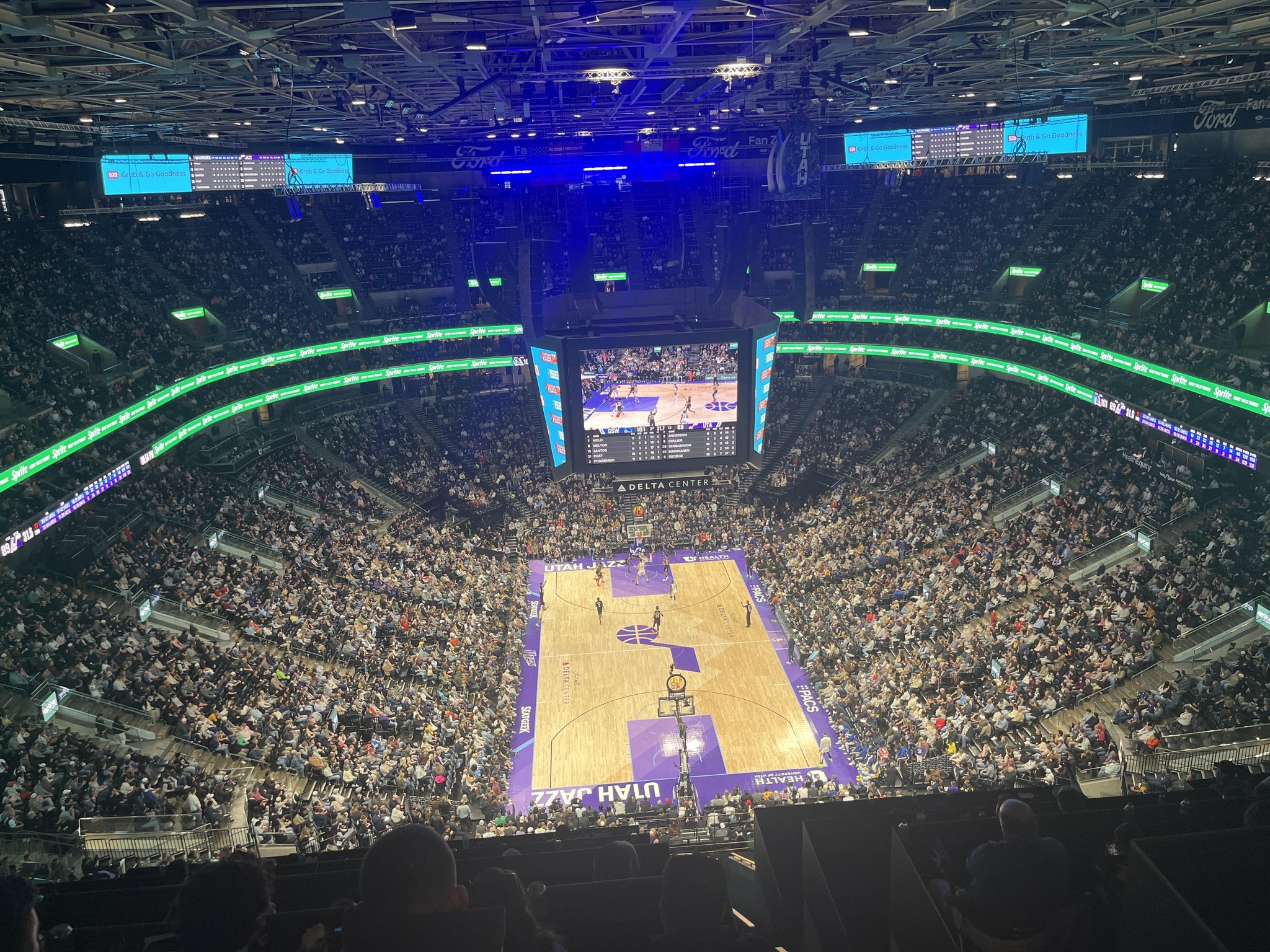 Real Fan View taken from Section 122 at Delta Center by Maranata M