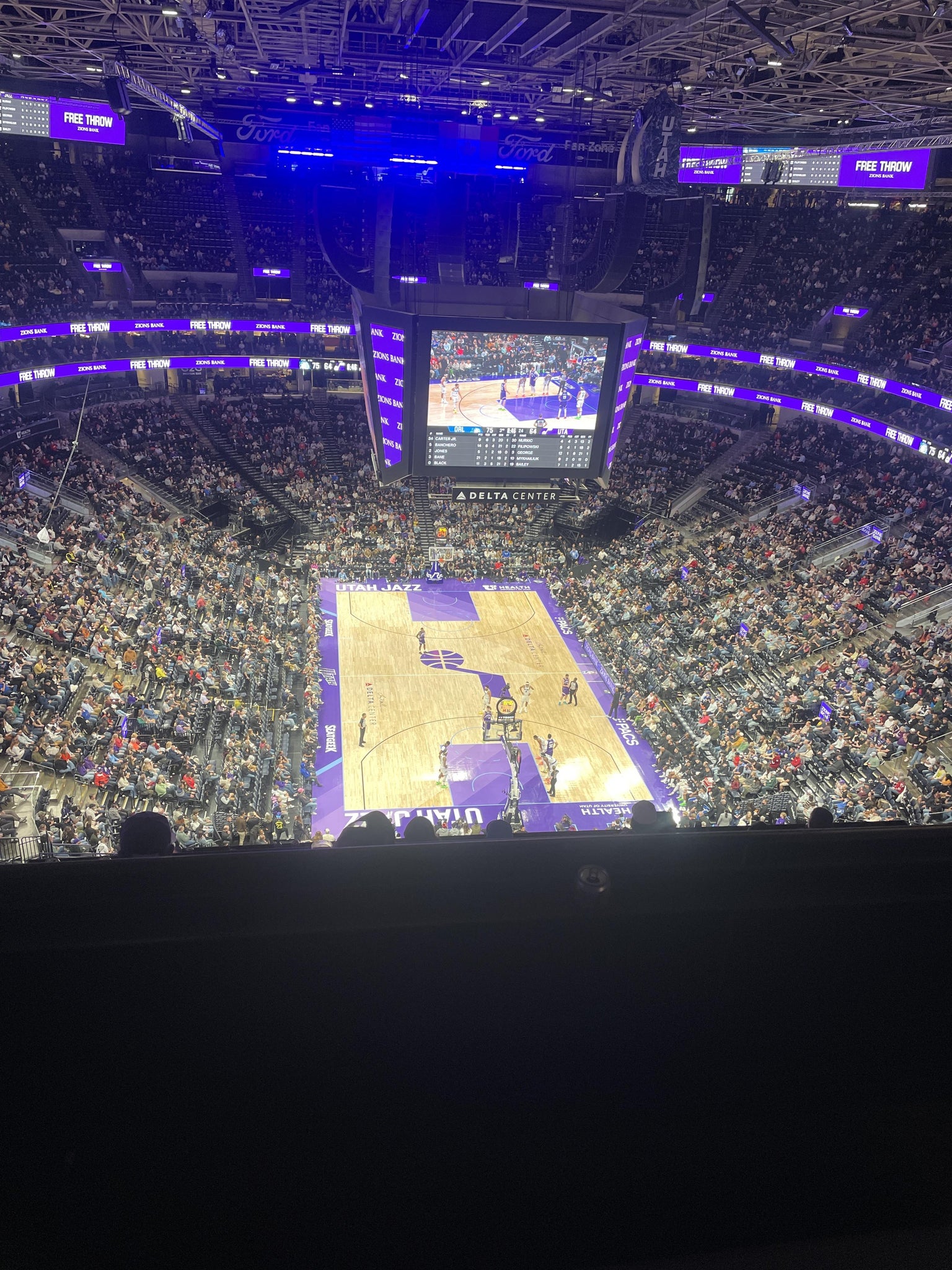 Real Fan View taken from 123 Loft 6 at Delta Center by Ali J