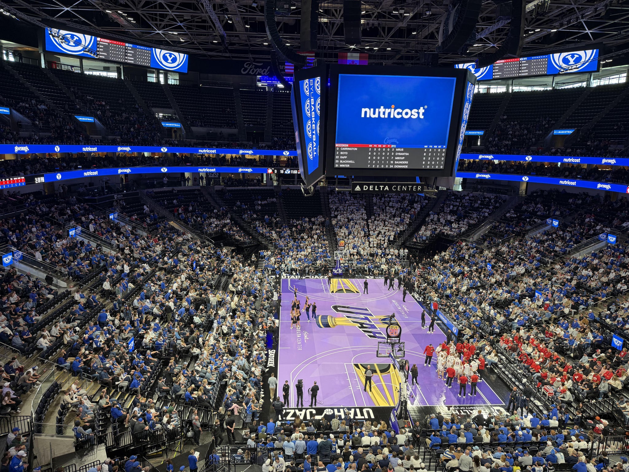 Real Fan View taken from Section 123 at Delta Center by Zach B