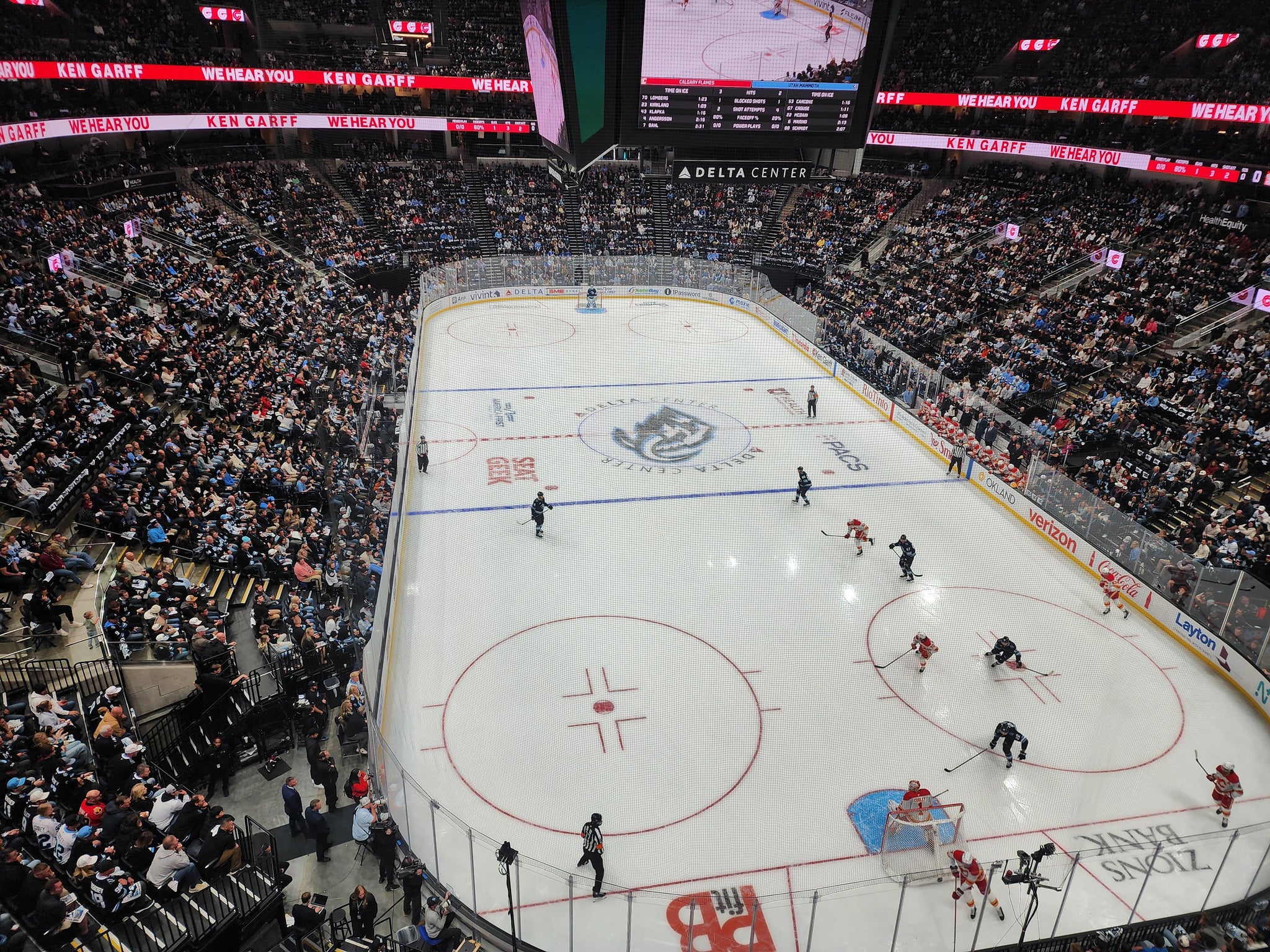 Real Fan View taken from Section 123 at Delta Center by Katherine F