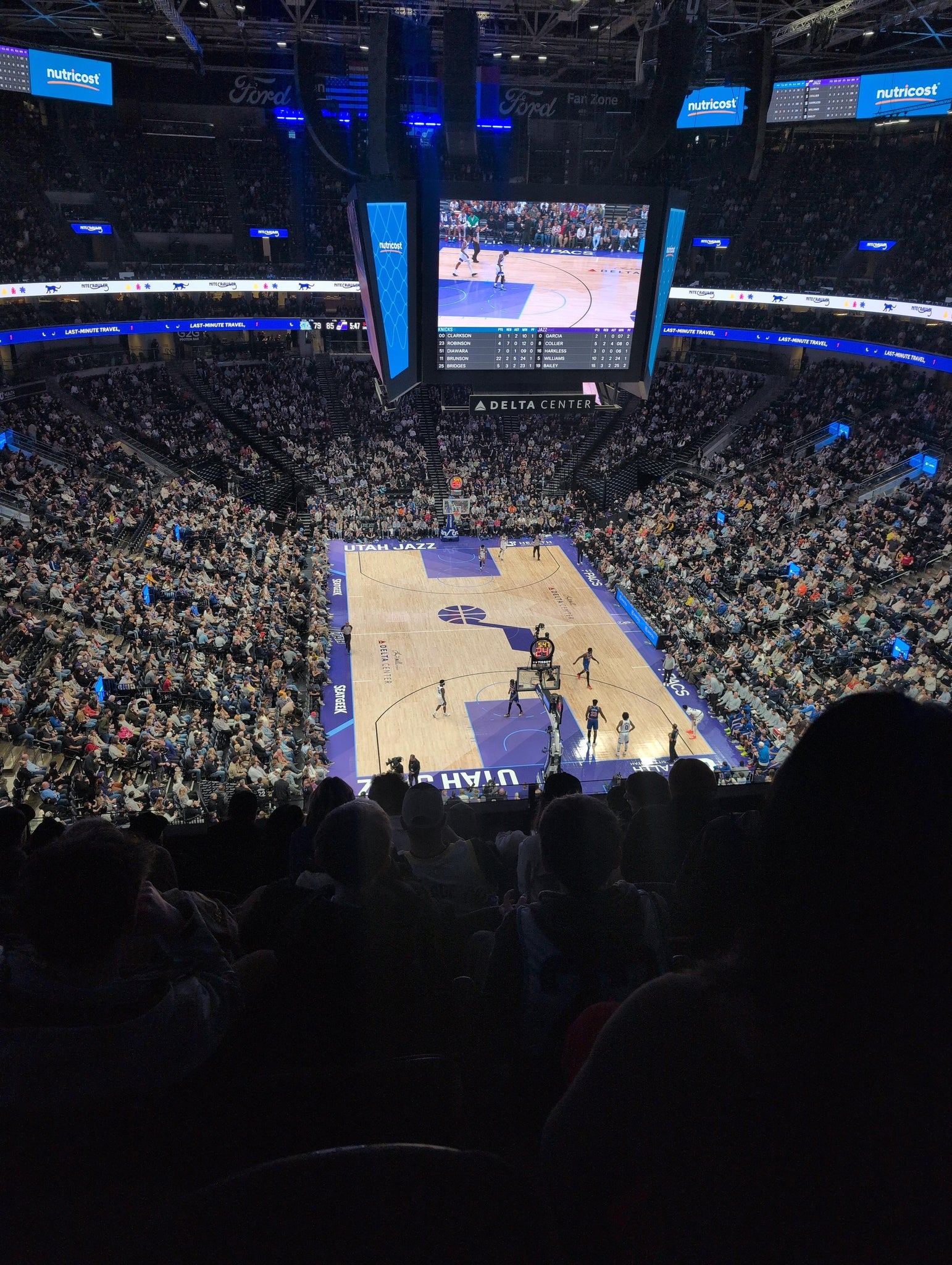Real Fan View taken from Section 123 at Delta Center by Colby B