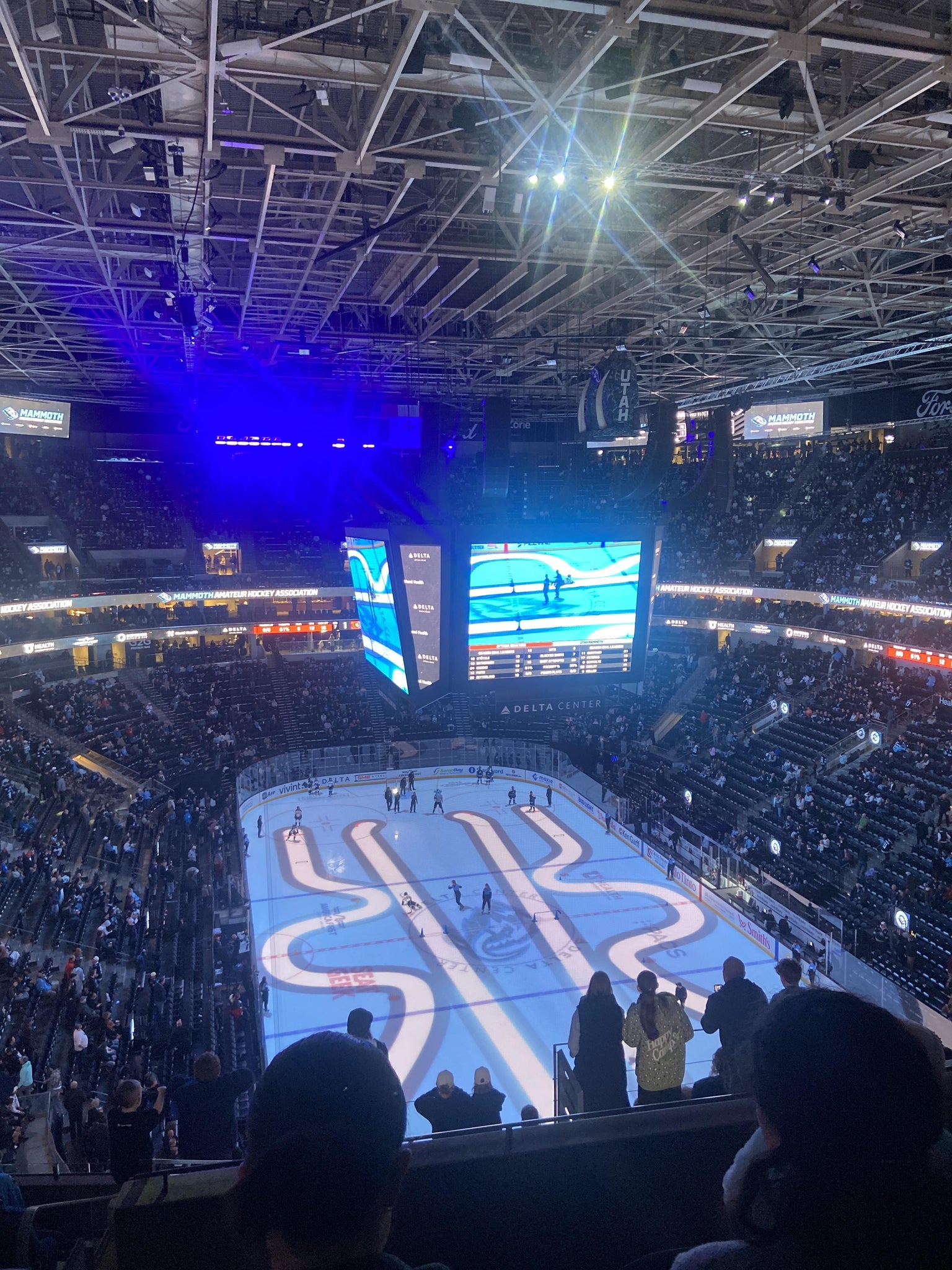 Real Fan View taken from Section 124 at Delta Center by Lexi M