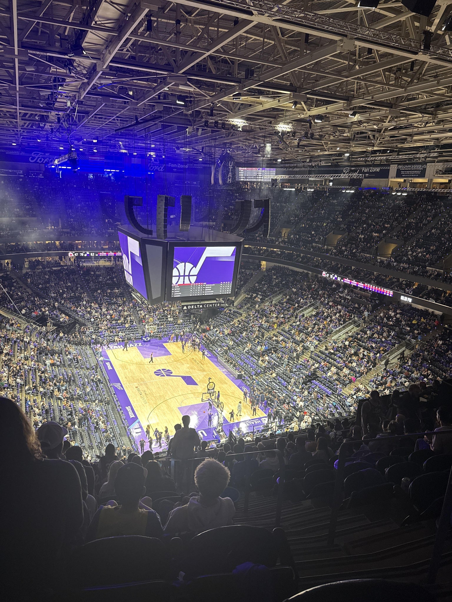 Real Fan View taken from Section 124 at Delta Center by Laura sofia G