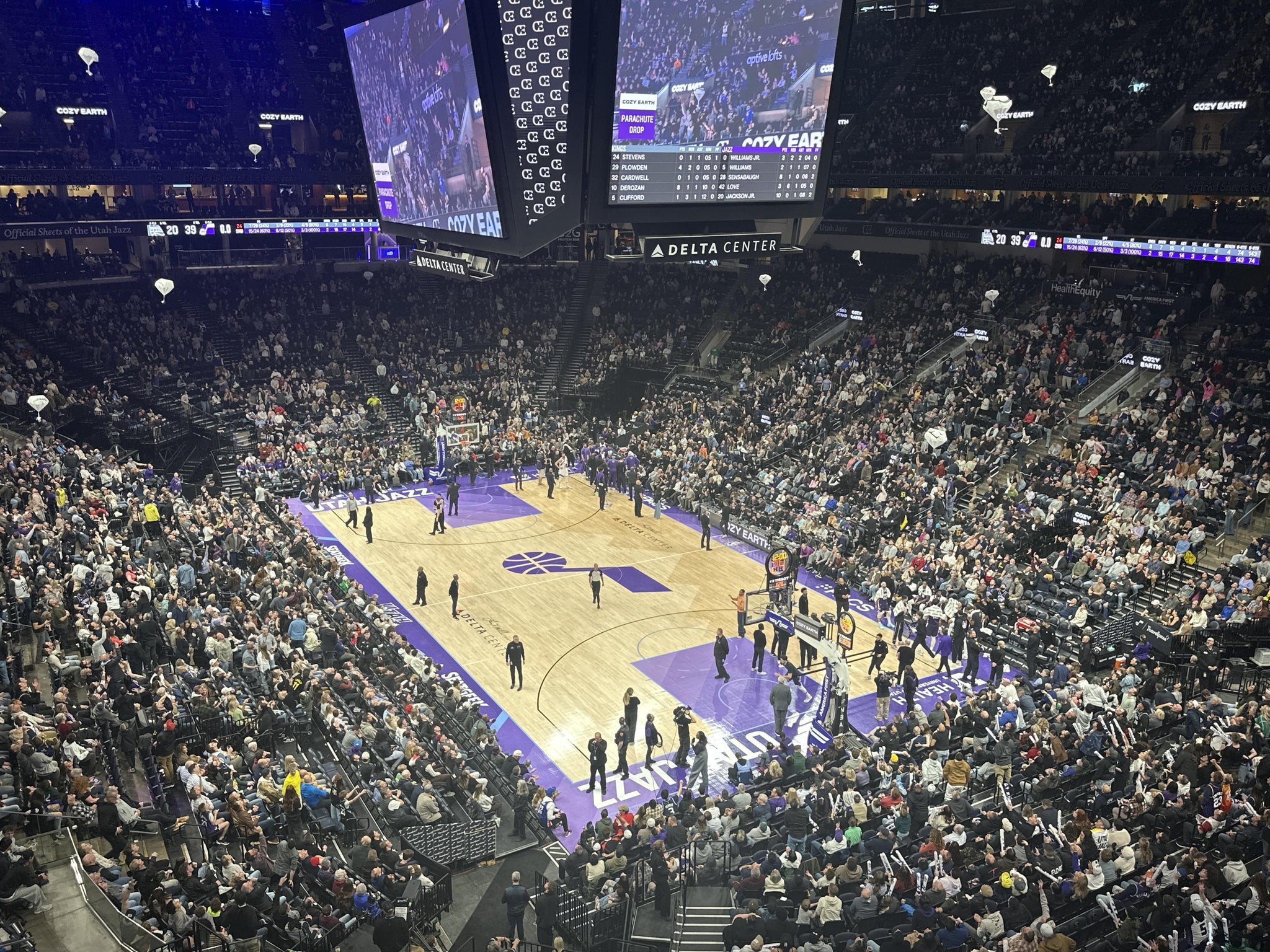 Real Fan View taken from Section 125 at Delta Center by Bob B
