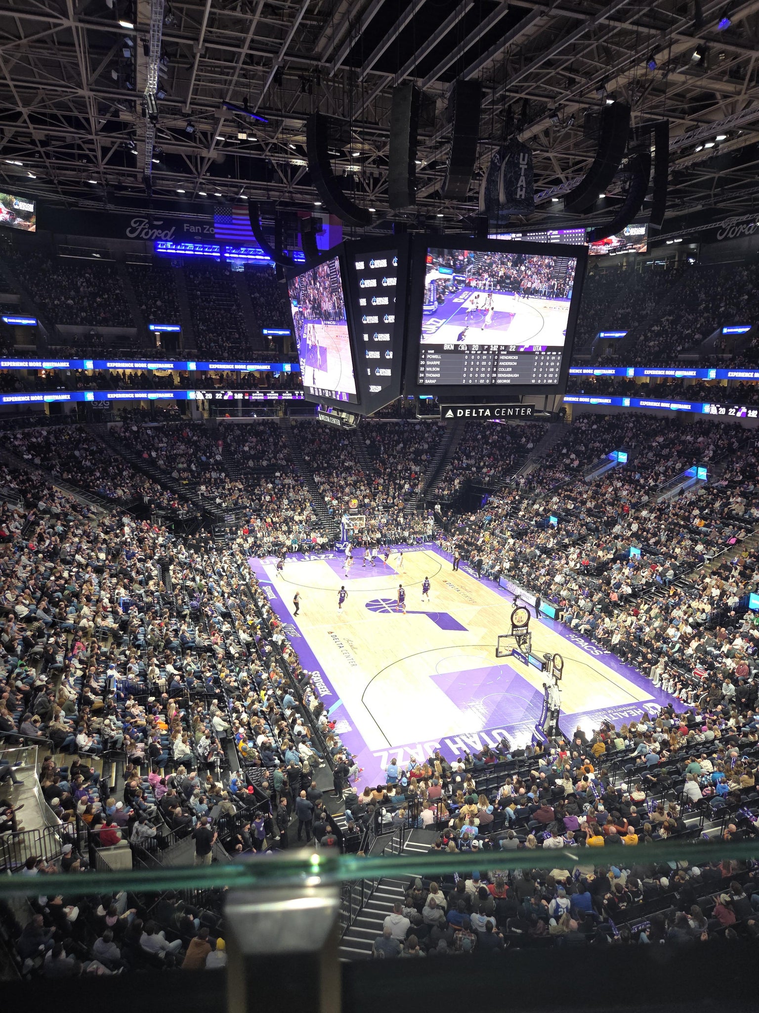 Real Fan View taken from Section 125 at Delta Center by Nathan W