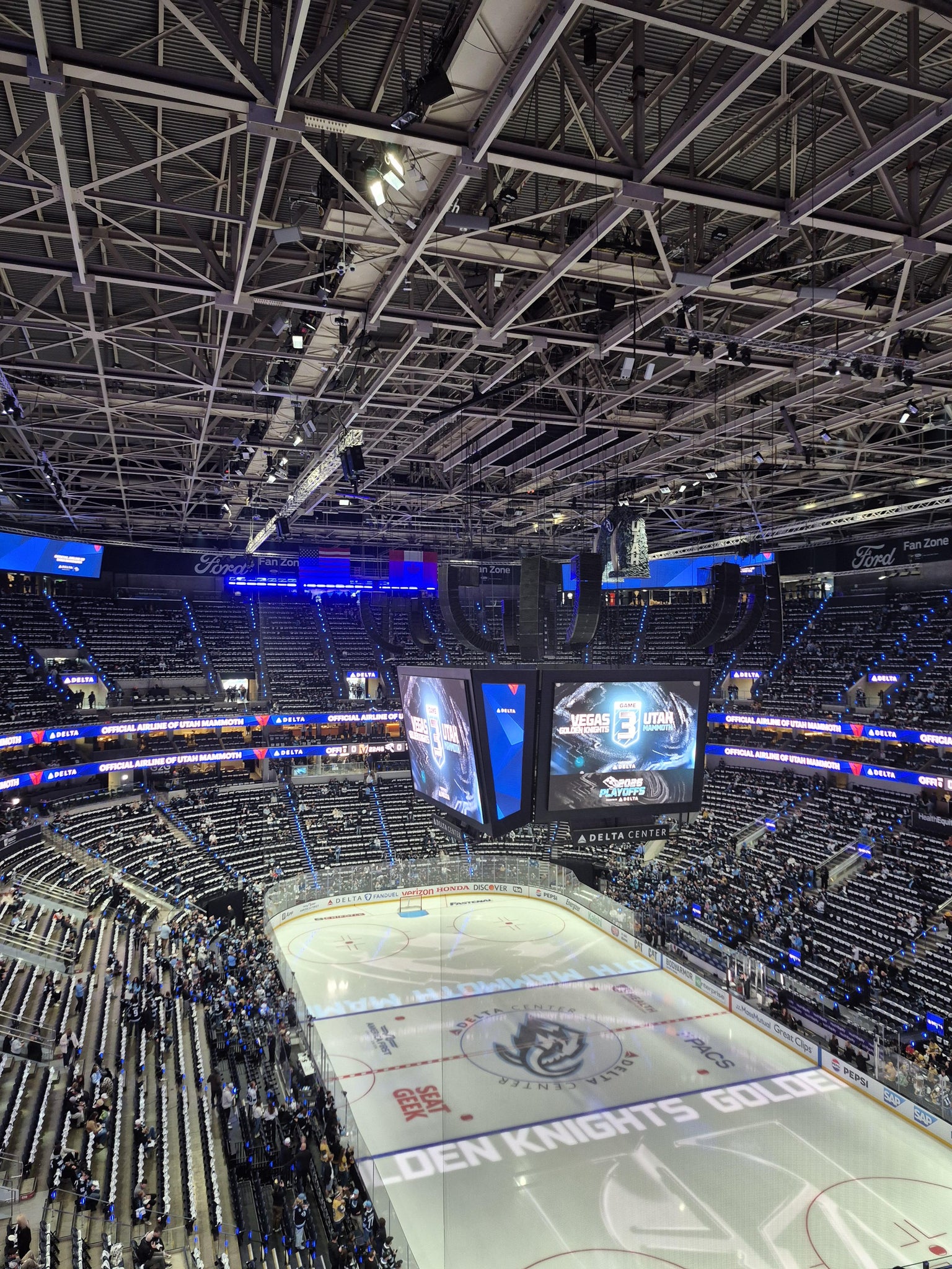 Real Fan View taken from Section 125 at Delta Center by Lisa D