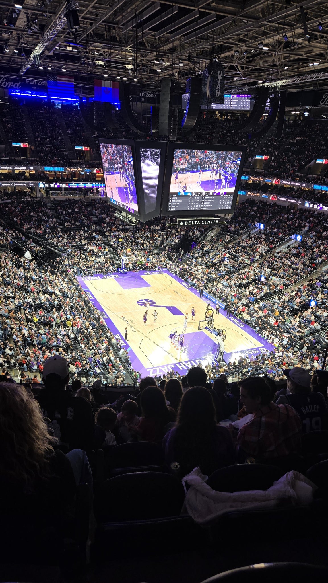 Real Fan View taken from Section 125 at Delta Center by Daniel M