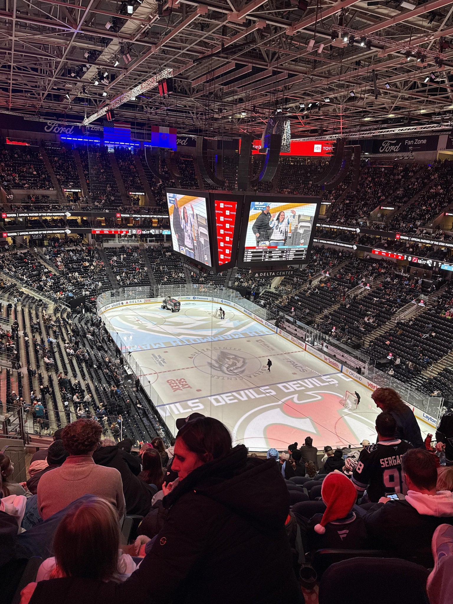 Real Fan View taken from Section 125 at Delta Center by Erik L