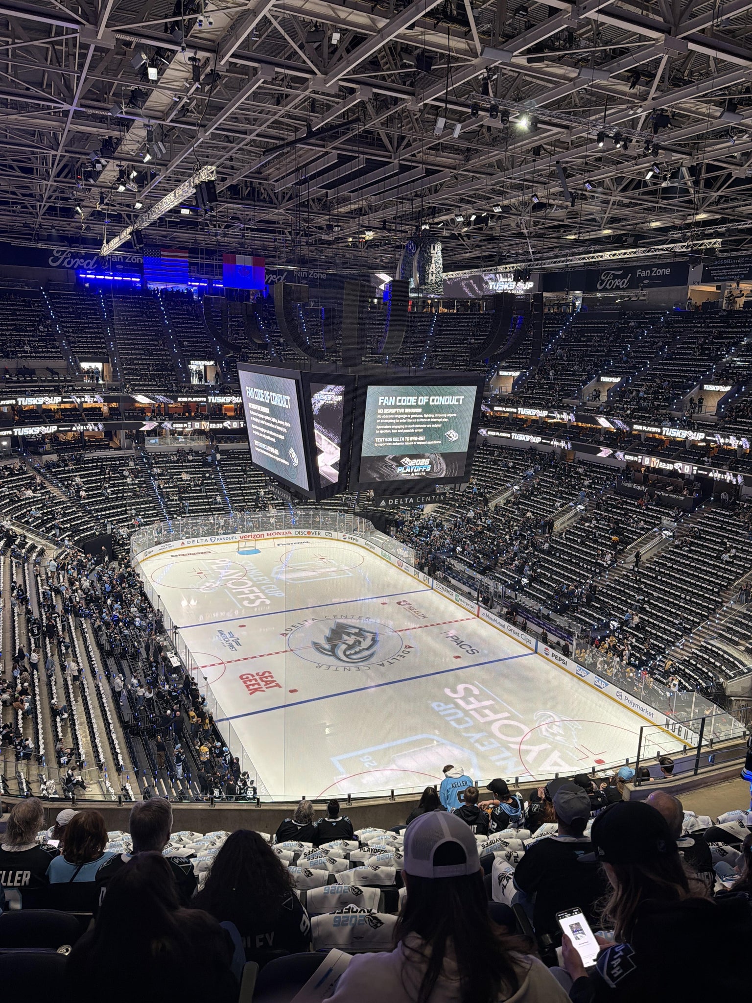 Real Fan View taken from Section 125 at Delta Center by Brady L