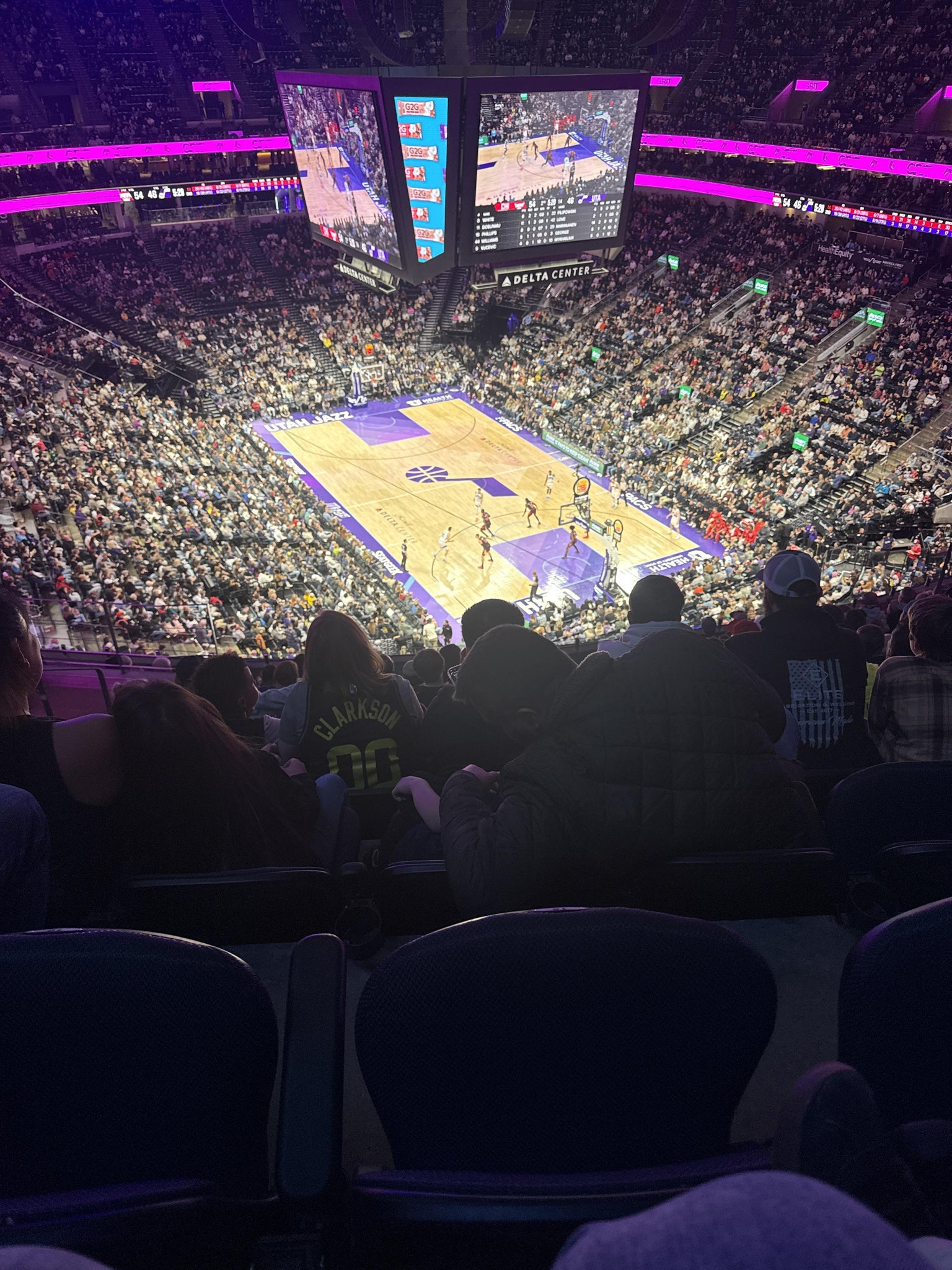 Real Fan View taken from Section 125 at Delta Center by Lacey H