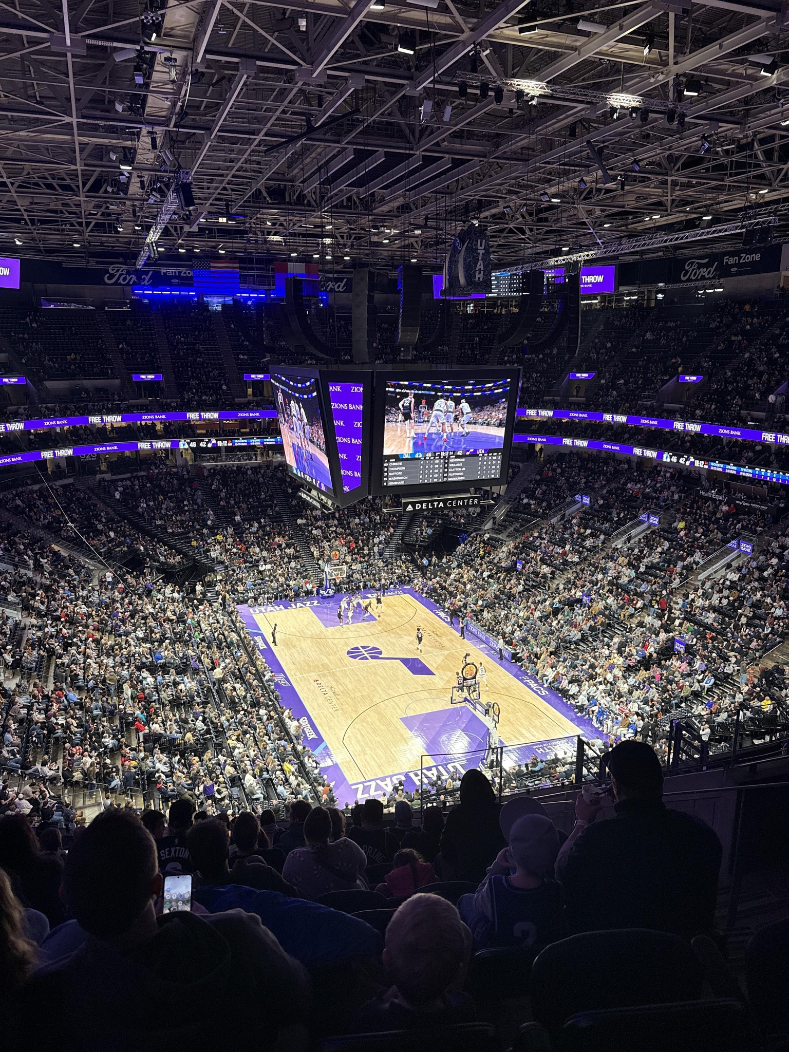 Real Fan View taken from Section 125 at Delta Center by Nonny C